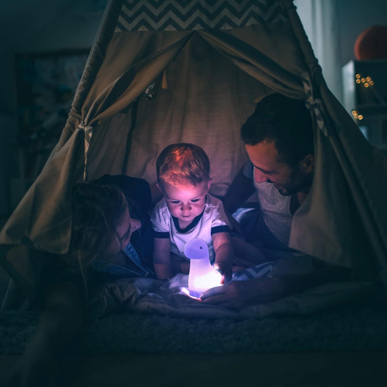 Luz Nocturna Táctil GLOBE Billie Brontosaurio Multicolor