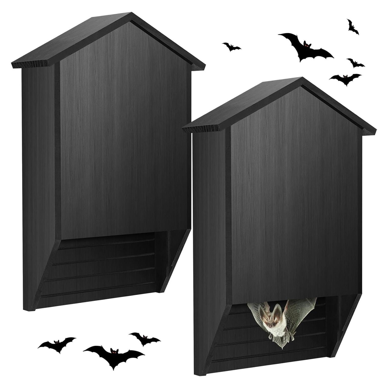 Casa para Murciélagos Wenqik de Madera 2 Cámaras 40x27 cm