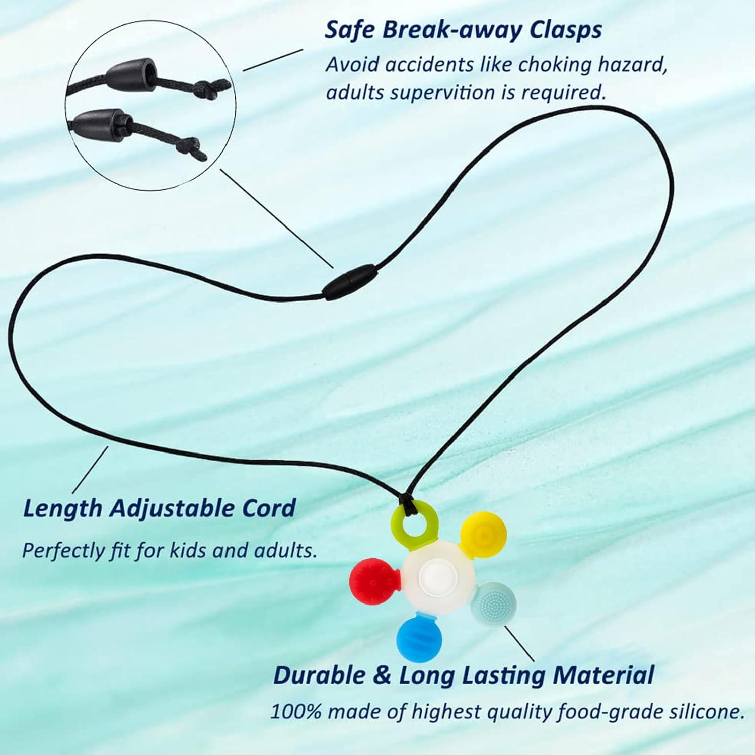 Collar Masticable Sensorial Seeway para Niños - 2 Paquete