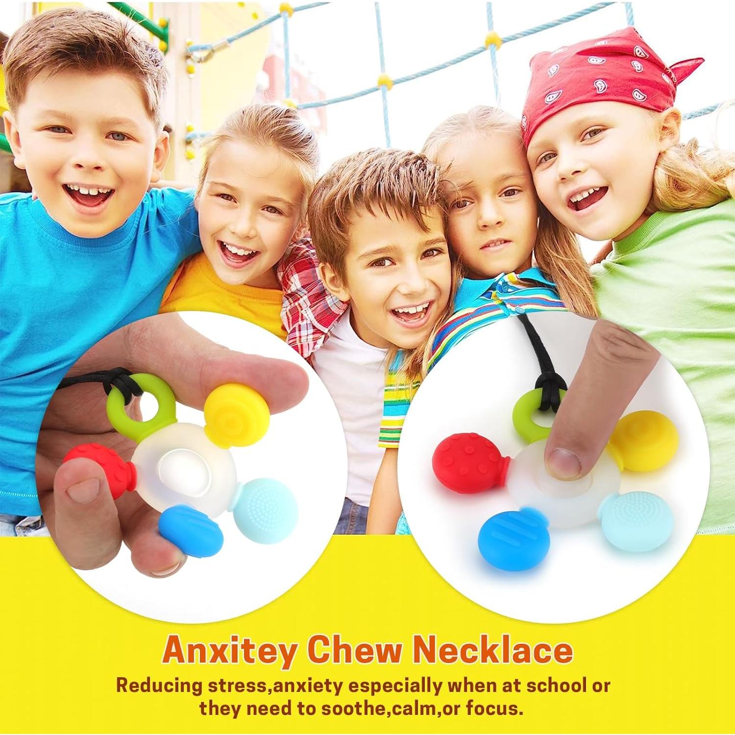 Collar Masticable Sensorial Seeway para Niños - 2 Paquete