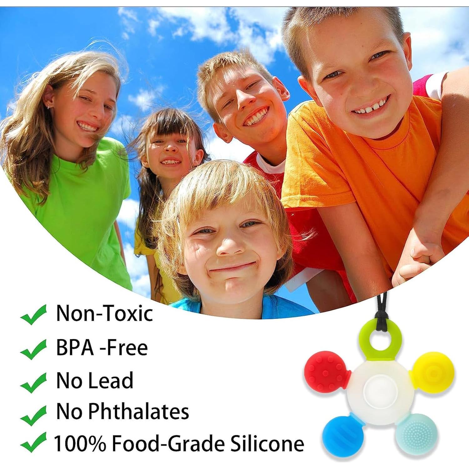 Collar Masticable Sensorial Seeway para Niños - 2 Paquete