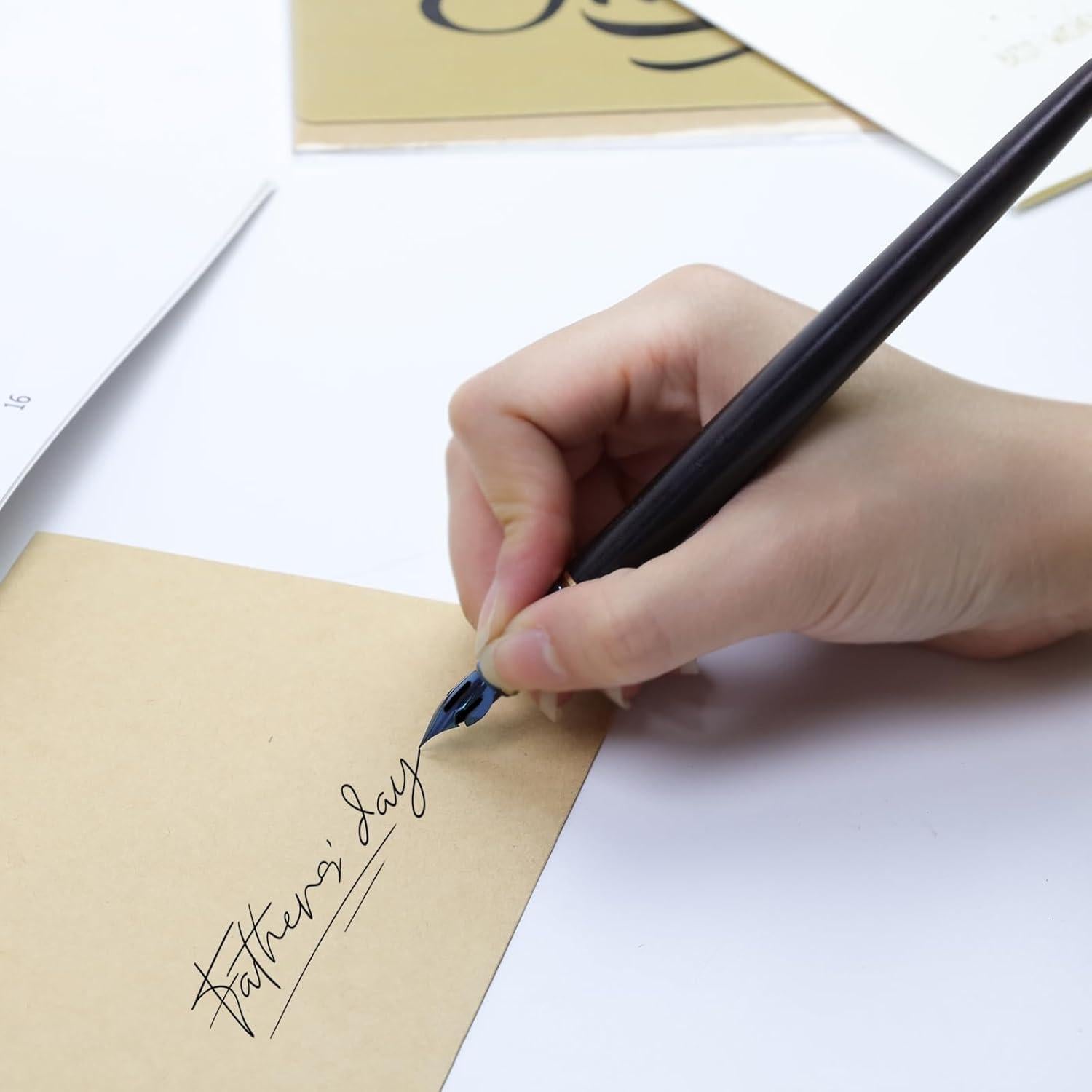 Set de 2 Plumines de Caligrafía Mewutal Cabeza de Calabaza