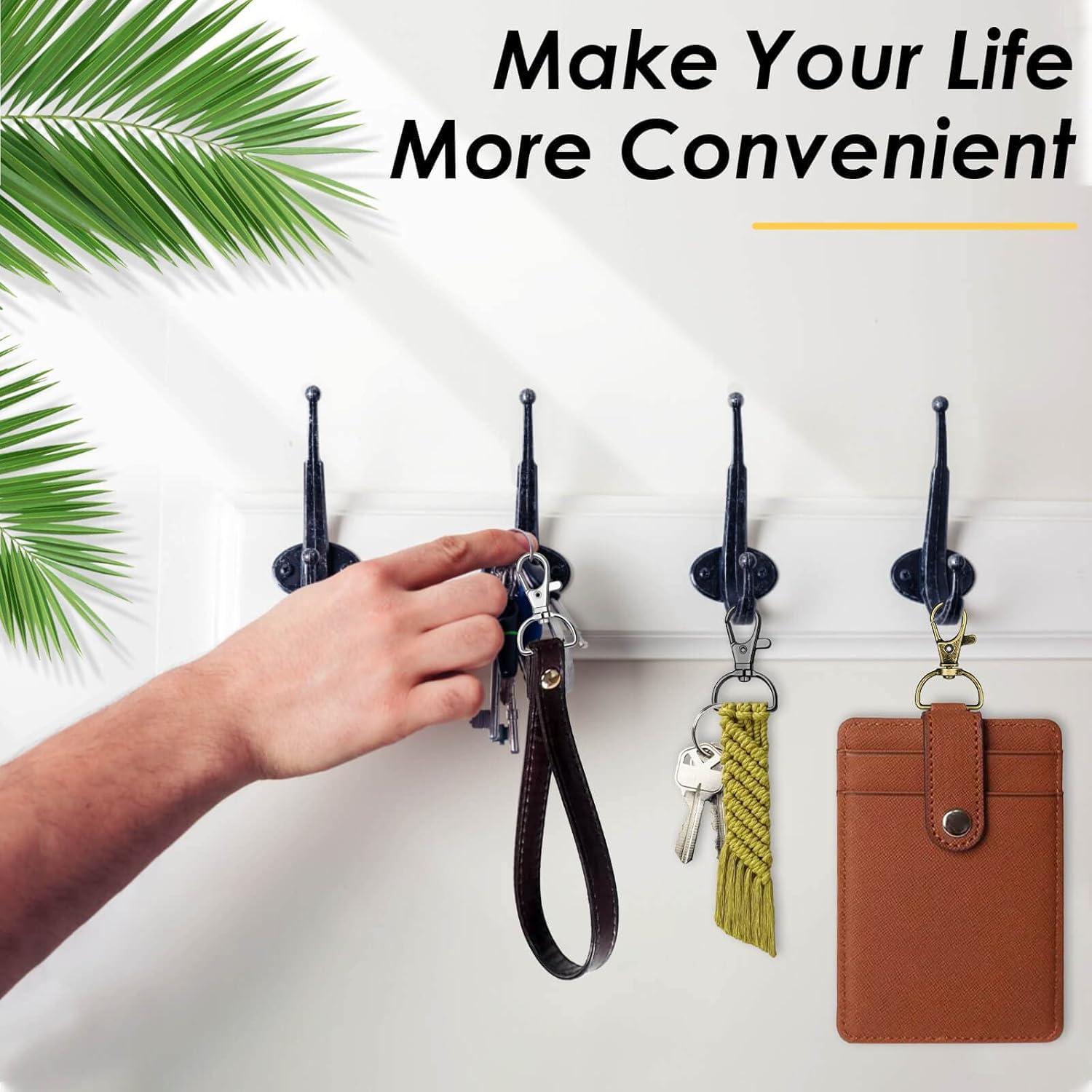 Ganchos de Clip Giratorios Anezus 80 Pcs Metal 2.54 cm