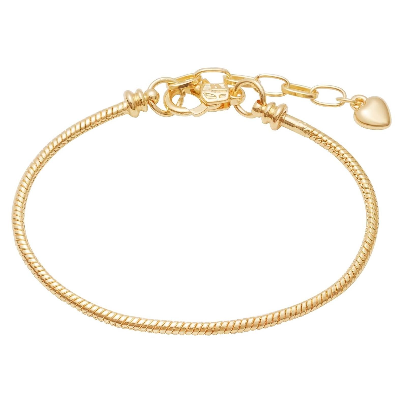 Kit de Pulseras de Cadena Tiggell 5 Piezas Corazón Oro