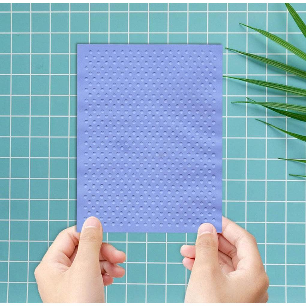 Carpeta de Embossing de Plástico ALIBBON 14.48x10.16cm Puntos