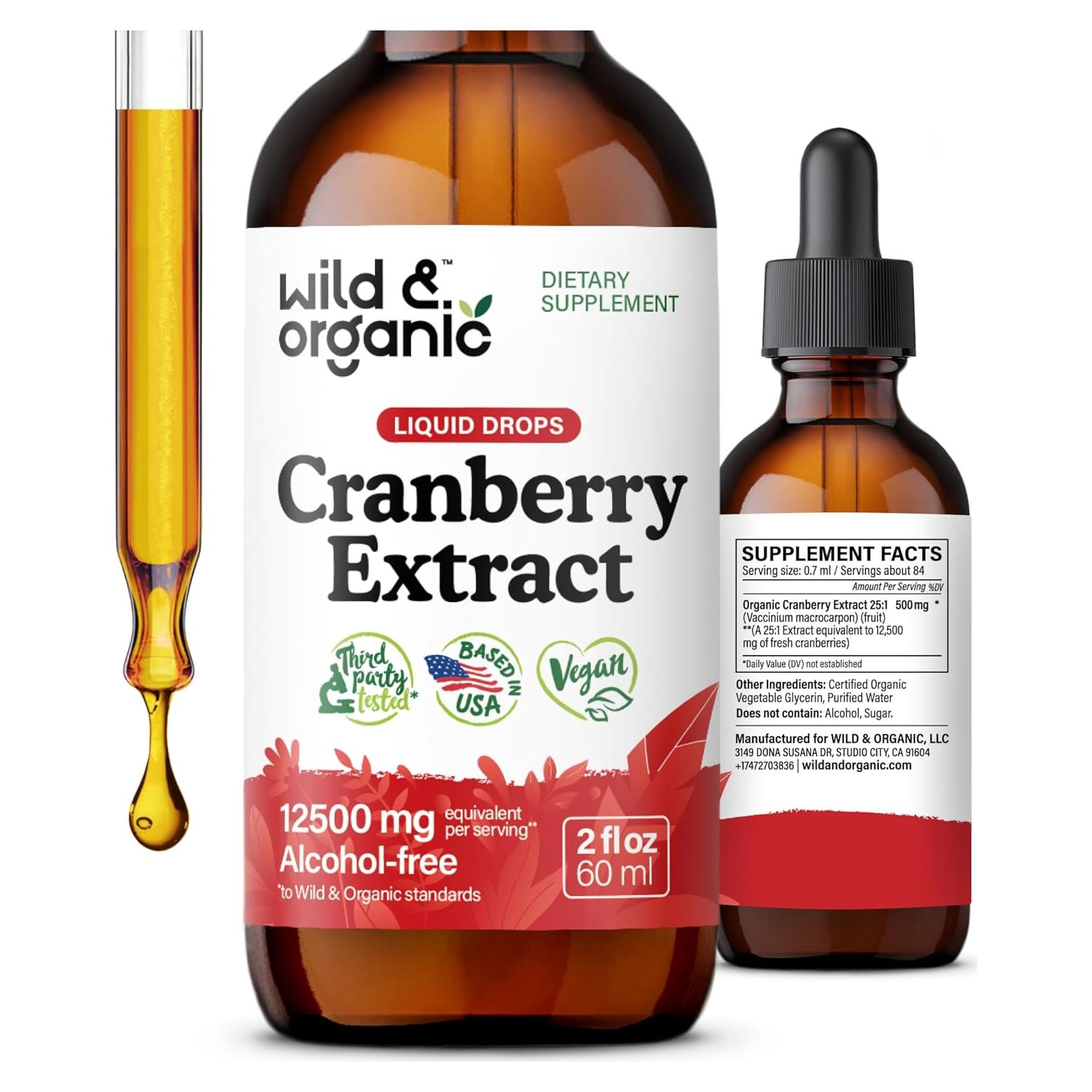 Suplemento Líquido de Arándano Silvestre 59 ml - Wild & Organic