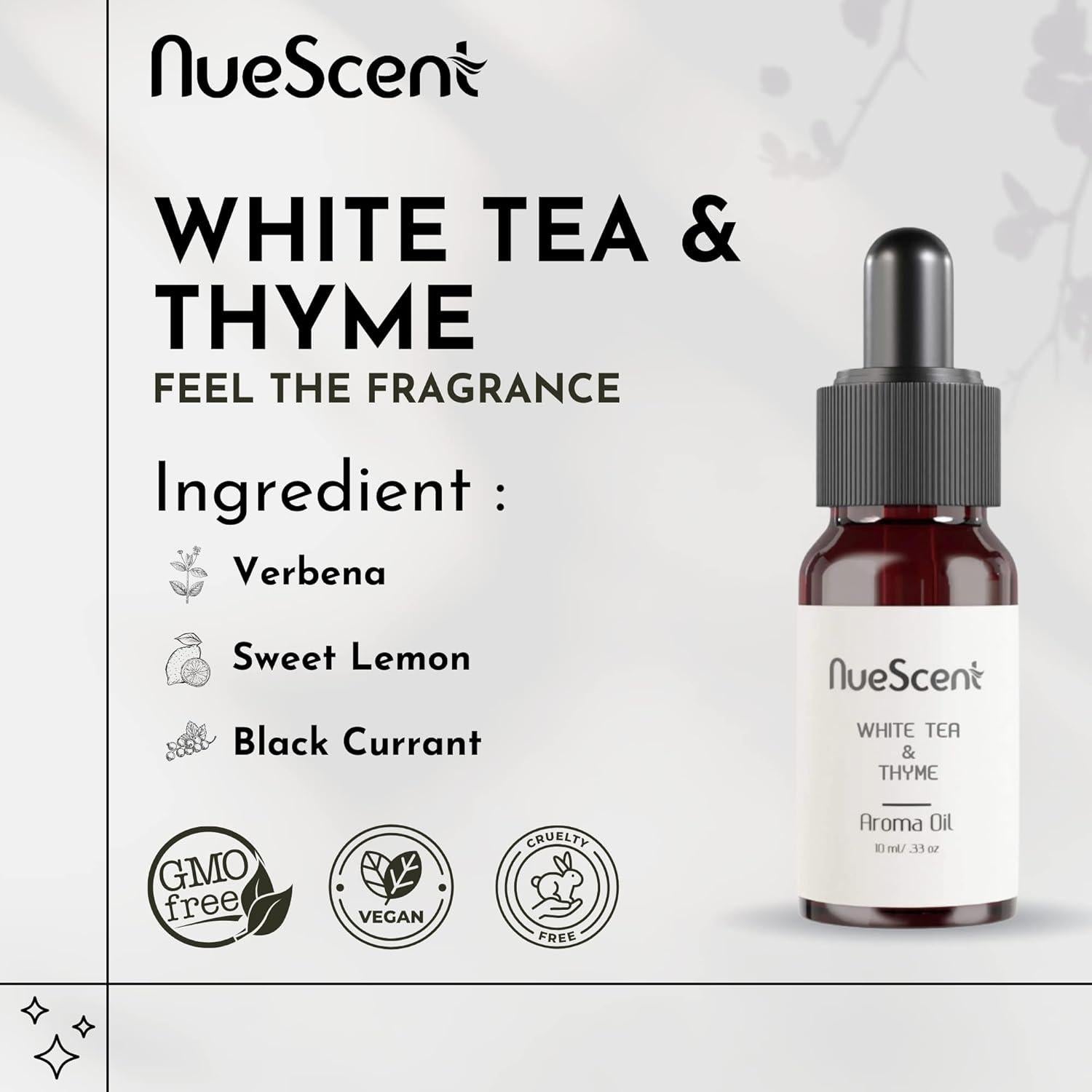 Aceite Aromático NueScent Té Blanco y Tomillo 10 ml