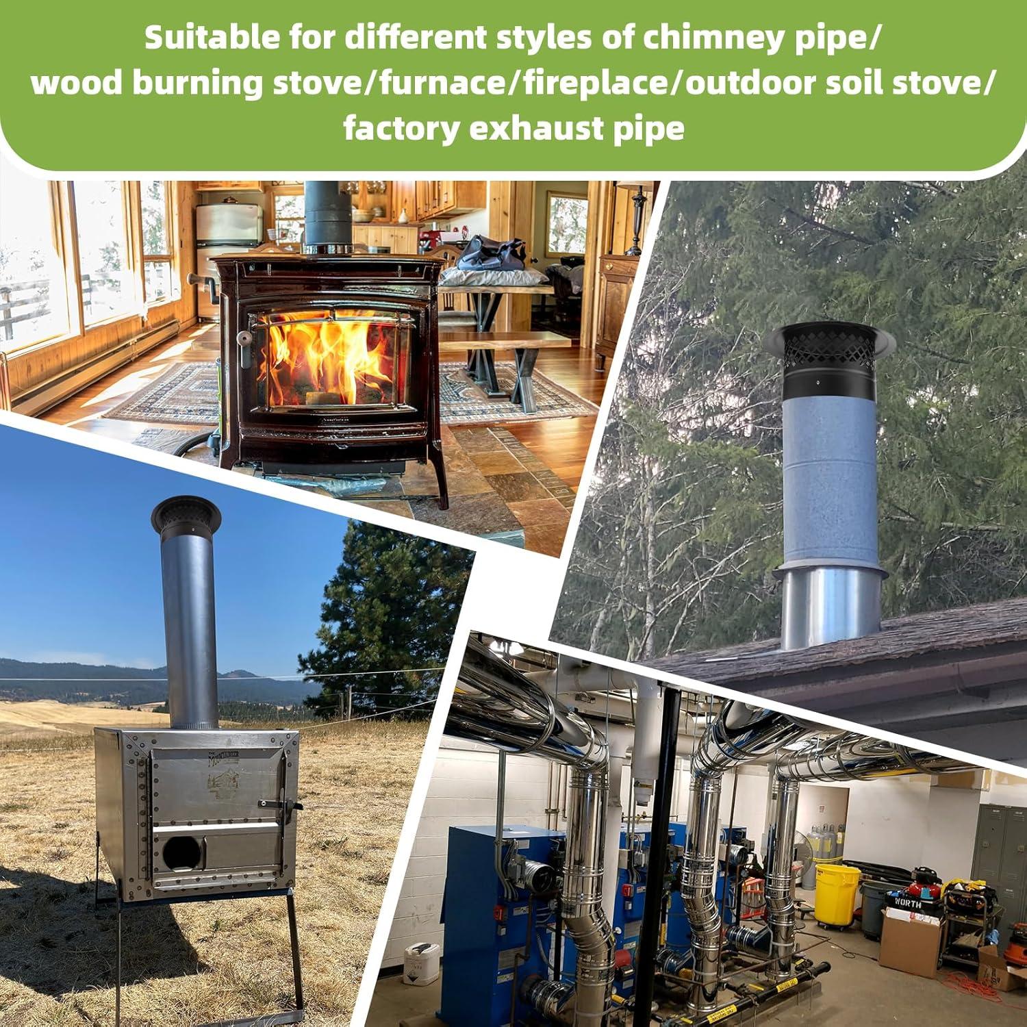 Tapa de Chimenea Redonda 4 Pulgadas Acero Galvanizado - Ventilación