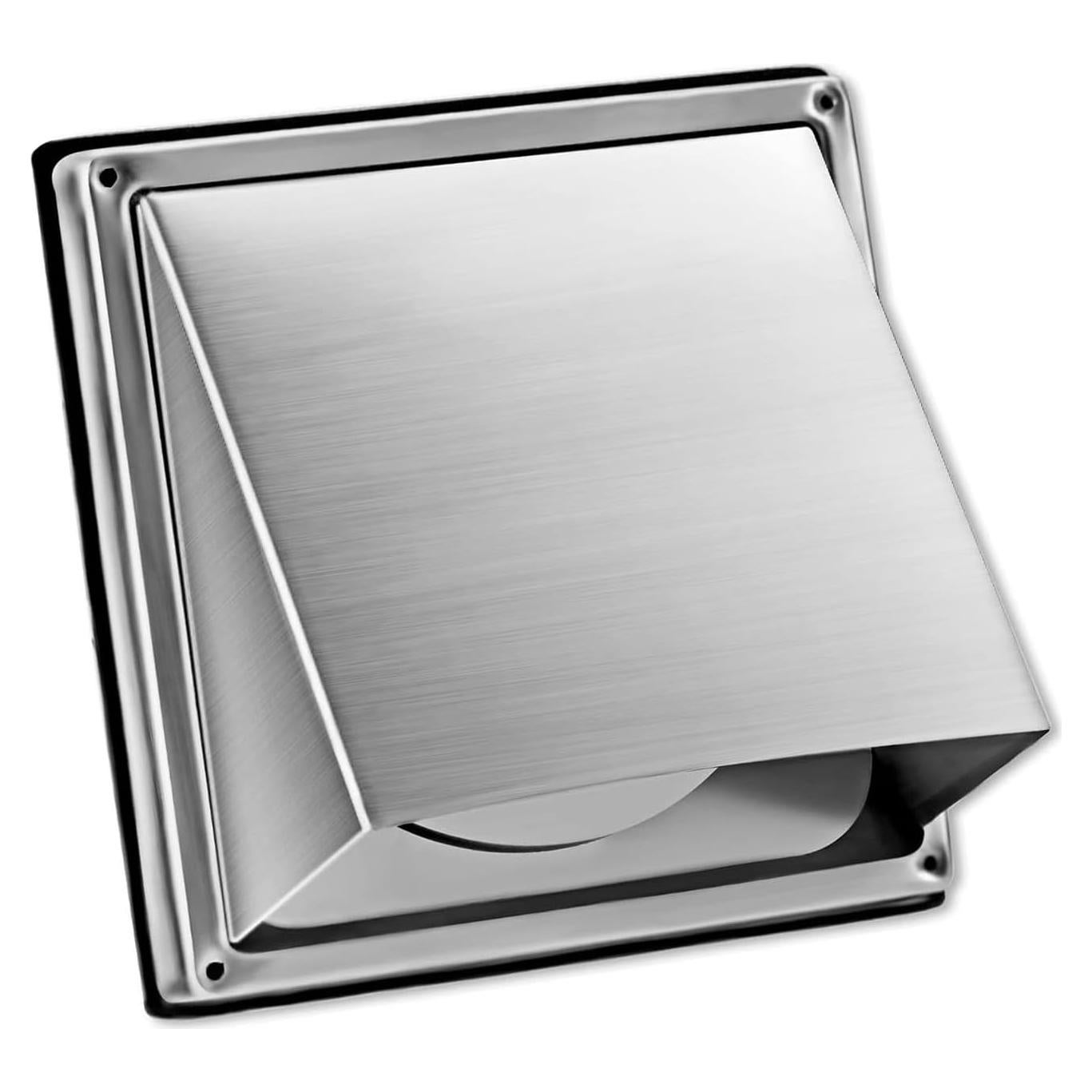 Ventilador de Pared Cuadrado KEIBIKEIDI 100mm Acero Inoxidable