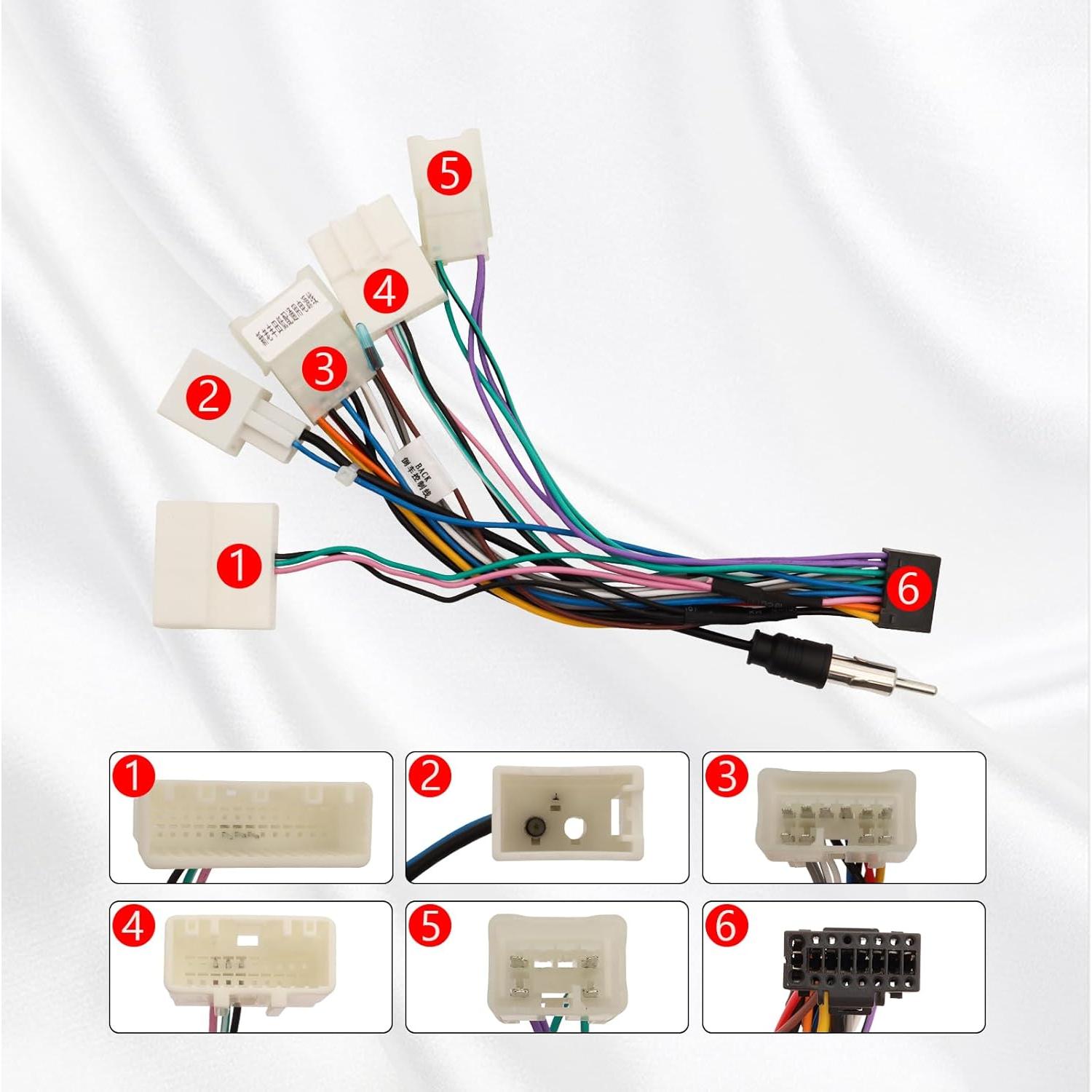 Arnés de Cable de Radio Toyota Camry RAV4 Corolla 16PIN