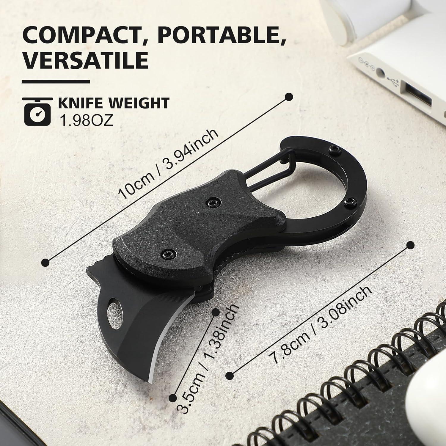 Cuchillo Utilitario Plegable VIRENKNIFE SAM06 Negro 10 cm