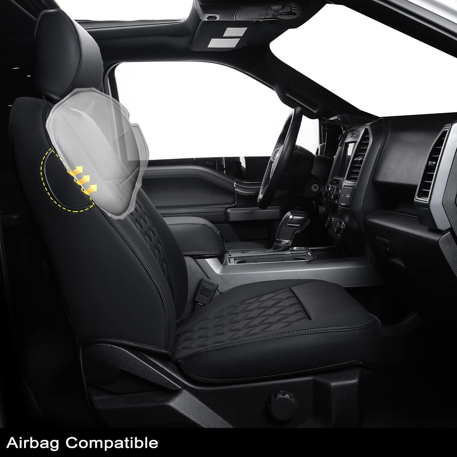 Fundas de Asiento LUCKYMAN CLUB X06-XLT para F150 2015-2025