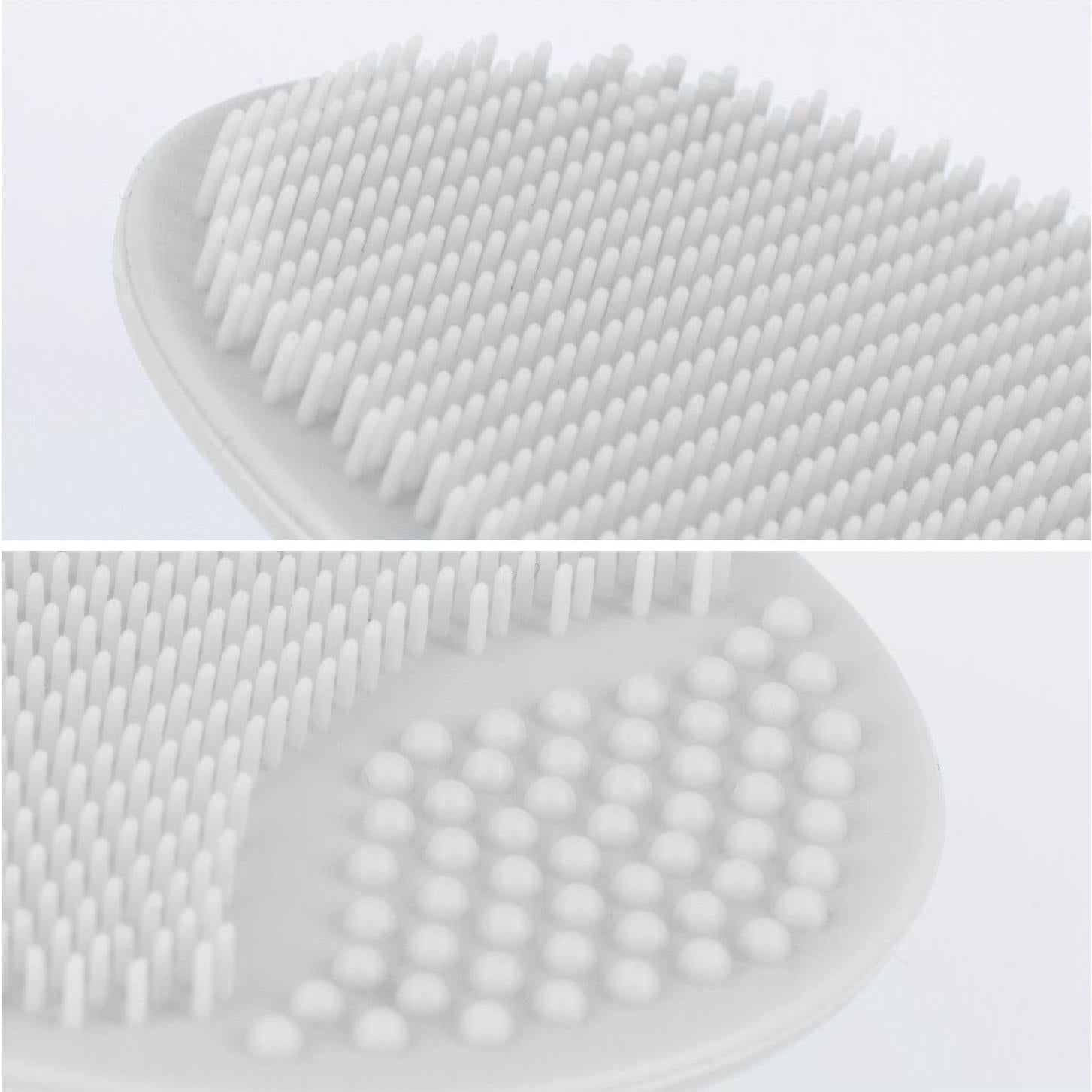 Exfoliador Facial de Silicona Luckyiren - 2 Paquetes Gris y Blanco