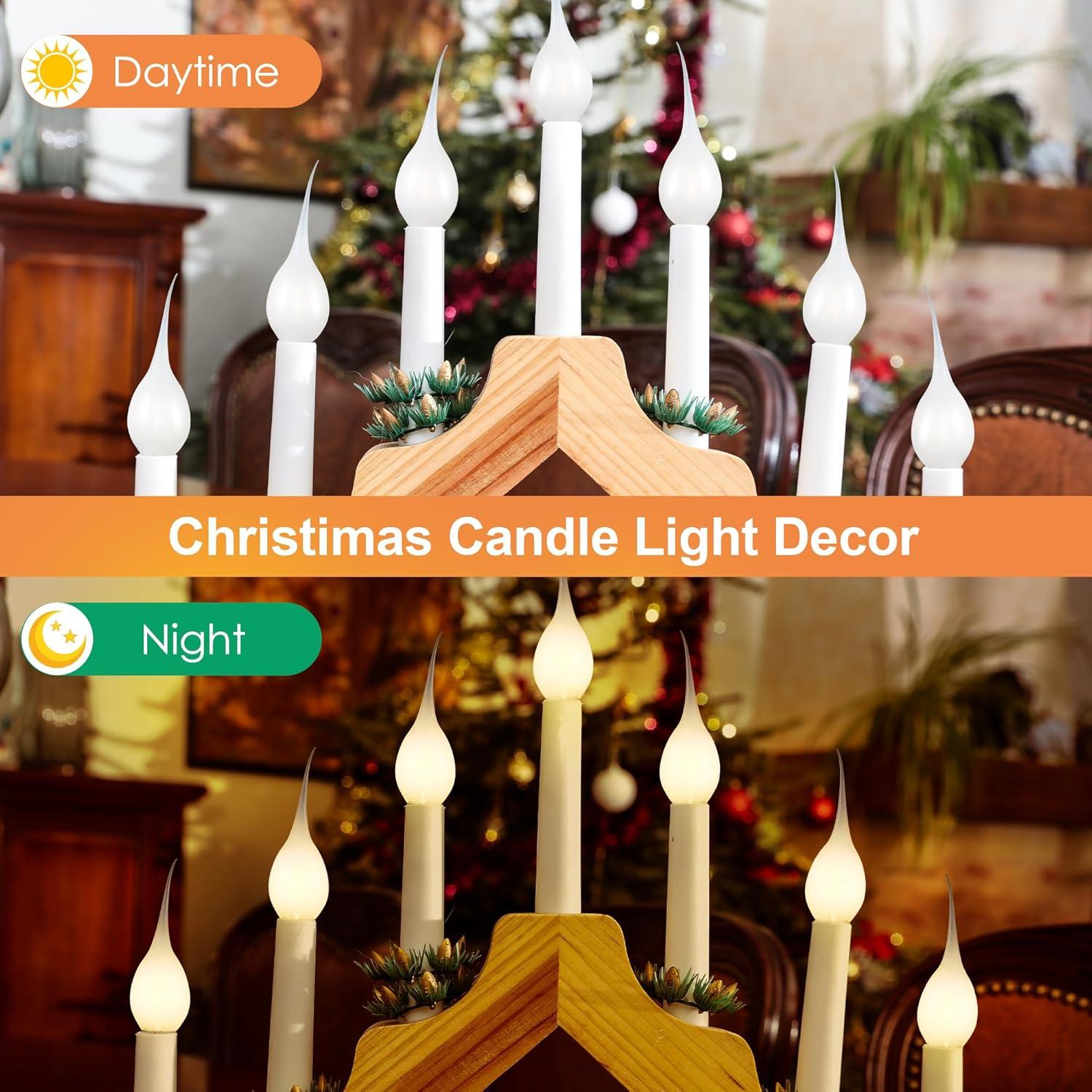 Bombillas LED de Vela de Silicona Meonum 12 Pcs E12 120V