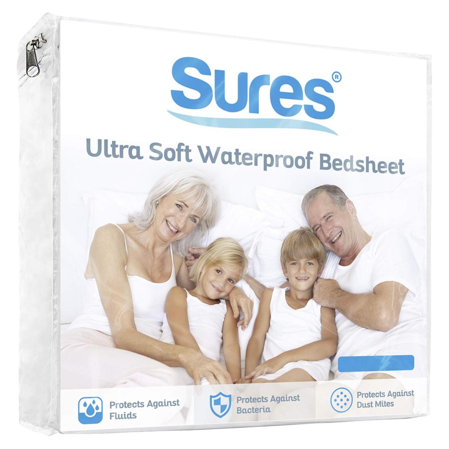 Protector de Colchón Impermeable SURES Individual Lavable