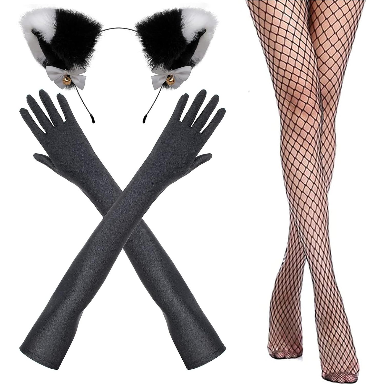 Disfraz de Conejita para Mujeres Yuriko - Mono Enterizo Negro S