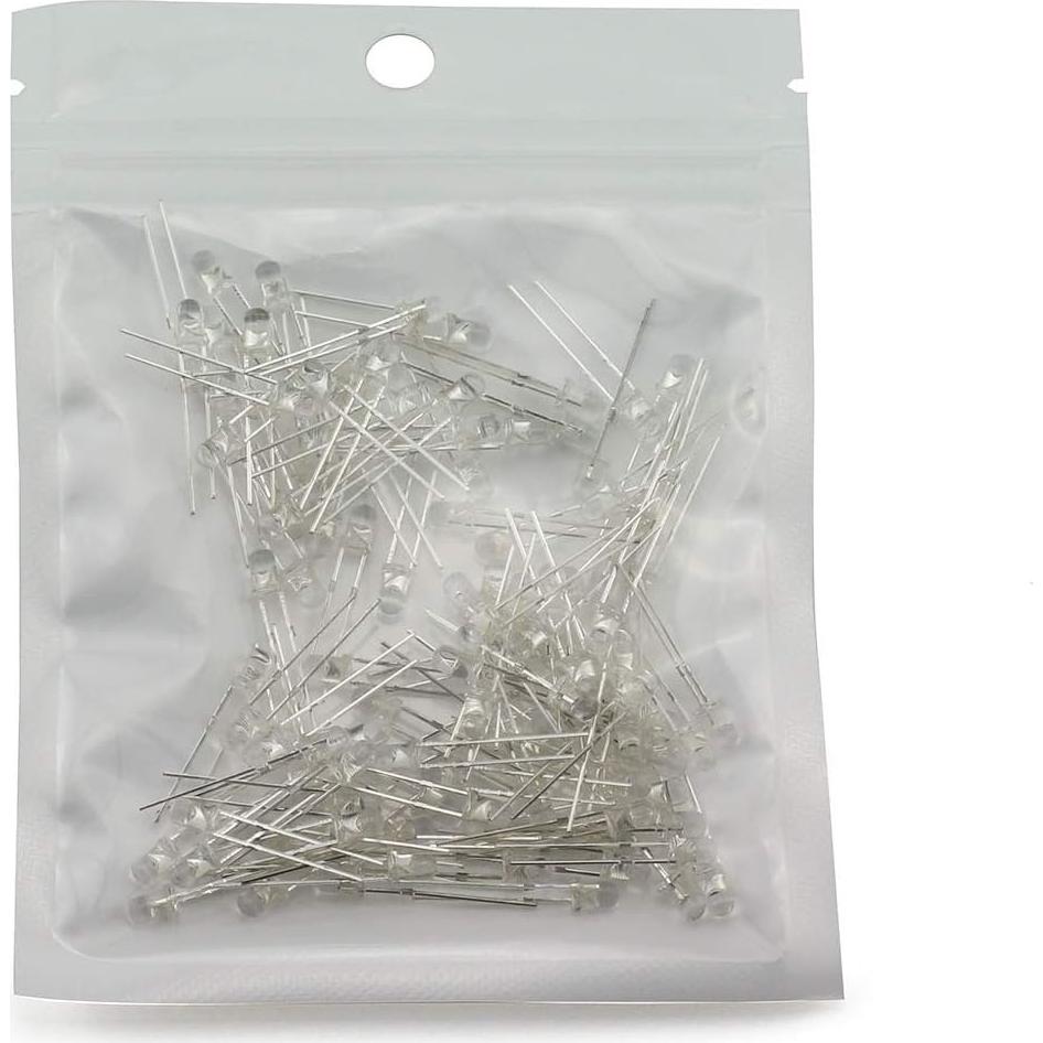 Diodo Emisor de Luz LED 3mm Morado Tegg 100pcs