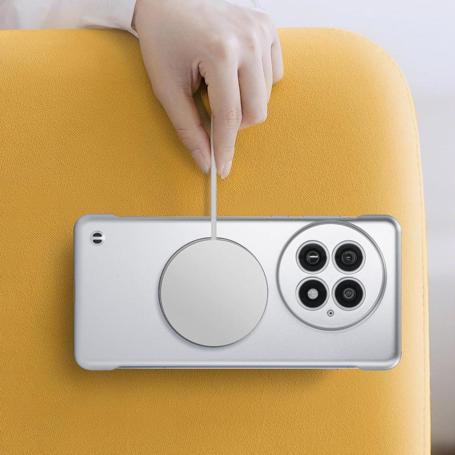 Funda Protectora Magnética OnePlus 13 - Plata, Delgado y Antigolpes