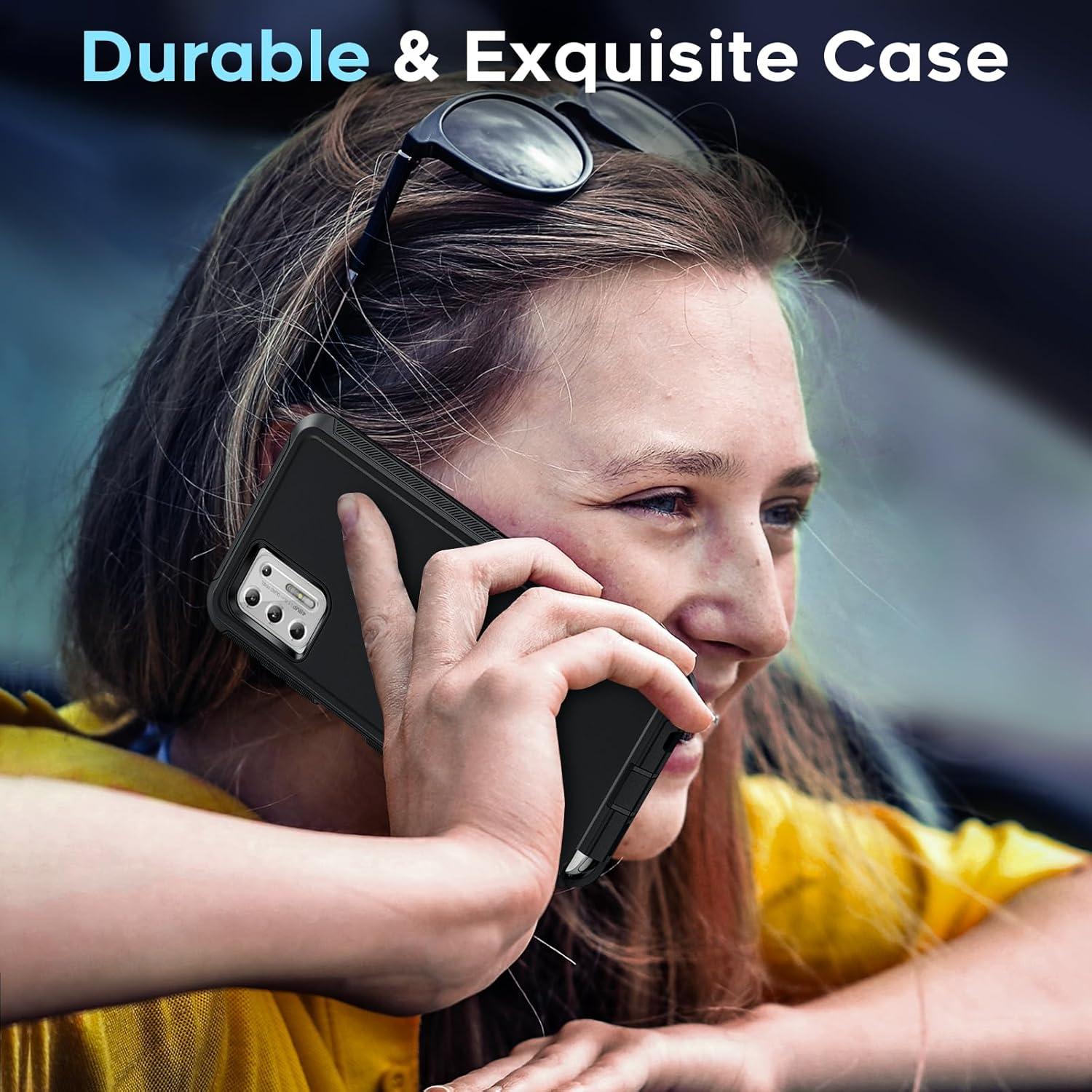 Funda LeYi para Moto G Stylus 4G 2021 - Grado Militar, Negro