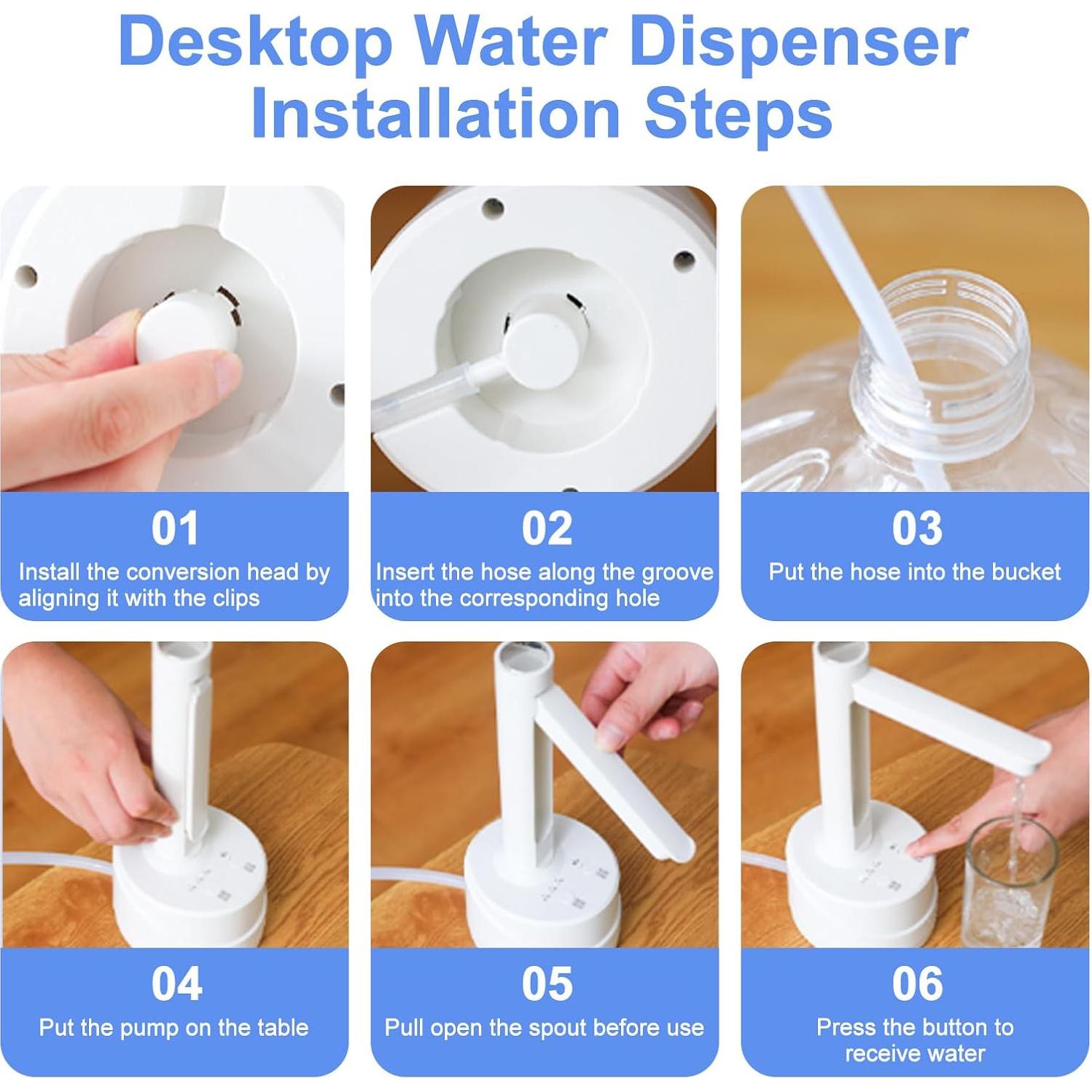 Dispensador de Agua Eléctrico Lartedaux 5 Galones USB Tipo-C