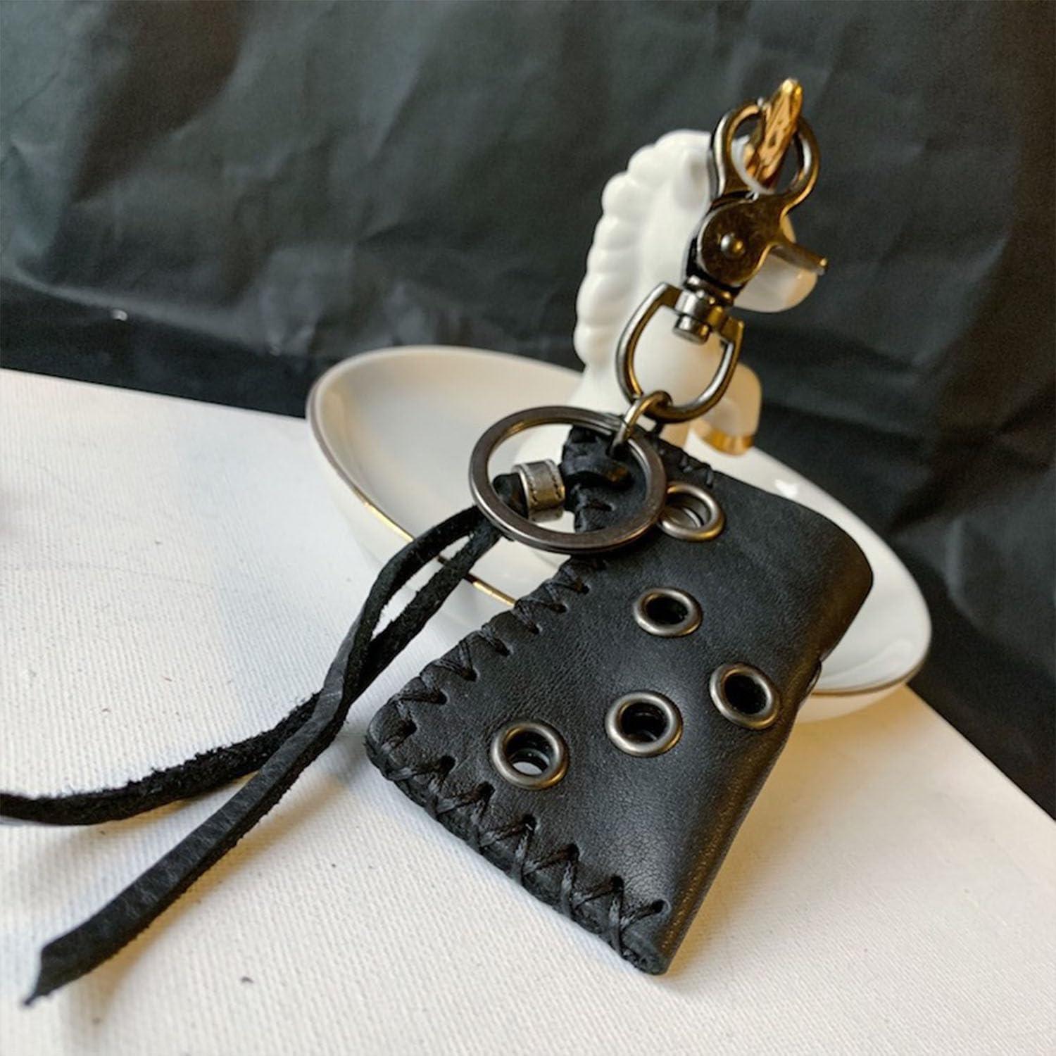 Funda de Cuero Genuino para Encendedor Bic y USB WJXFHTD