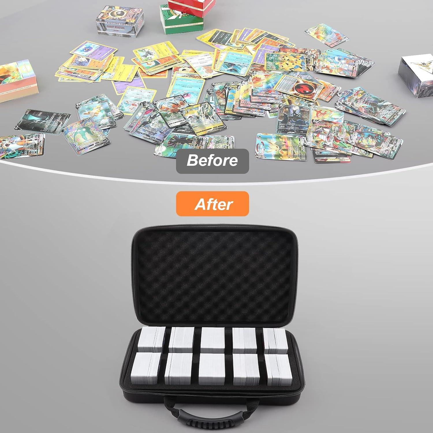 Estuche para Juegos de Cartas Wevbsiy Negro 2200+ Cartas