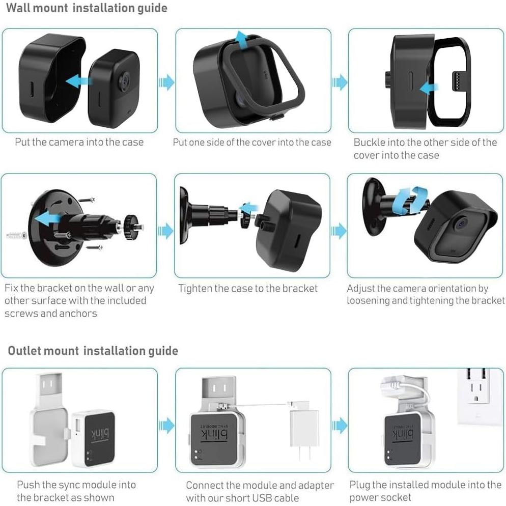 Soporte para Cámara Blink Outdoor Hibezos - Paquete de 3