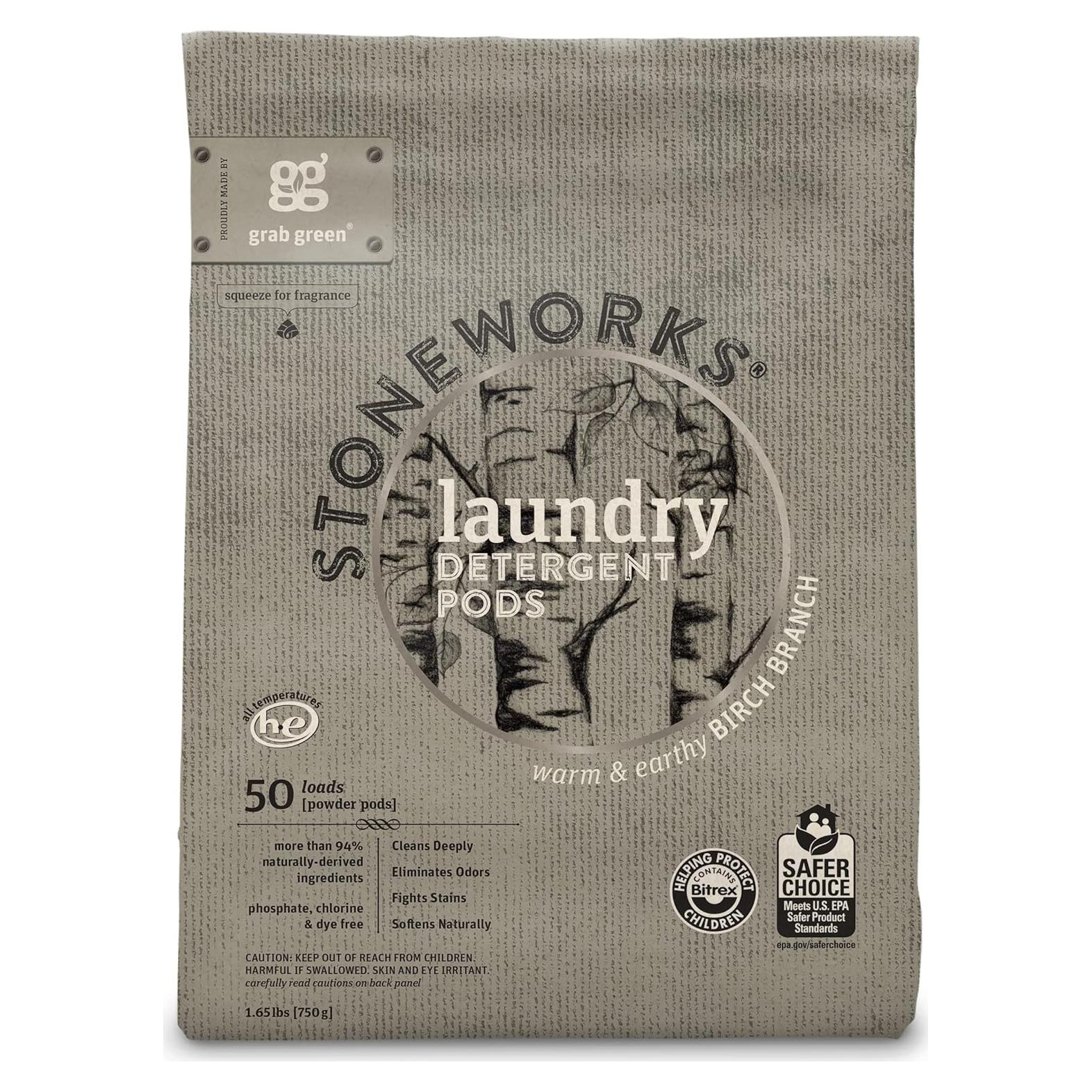 Cápsulas de Detergente para Ropa Grab Green 748g Rama de Abedul