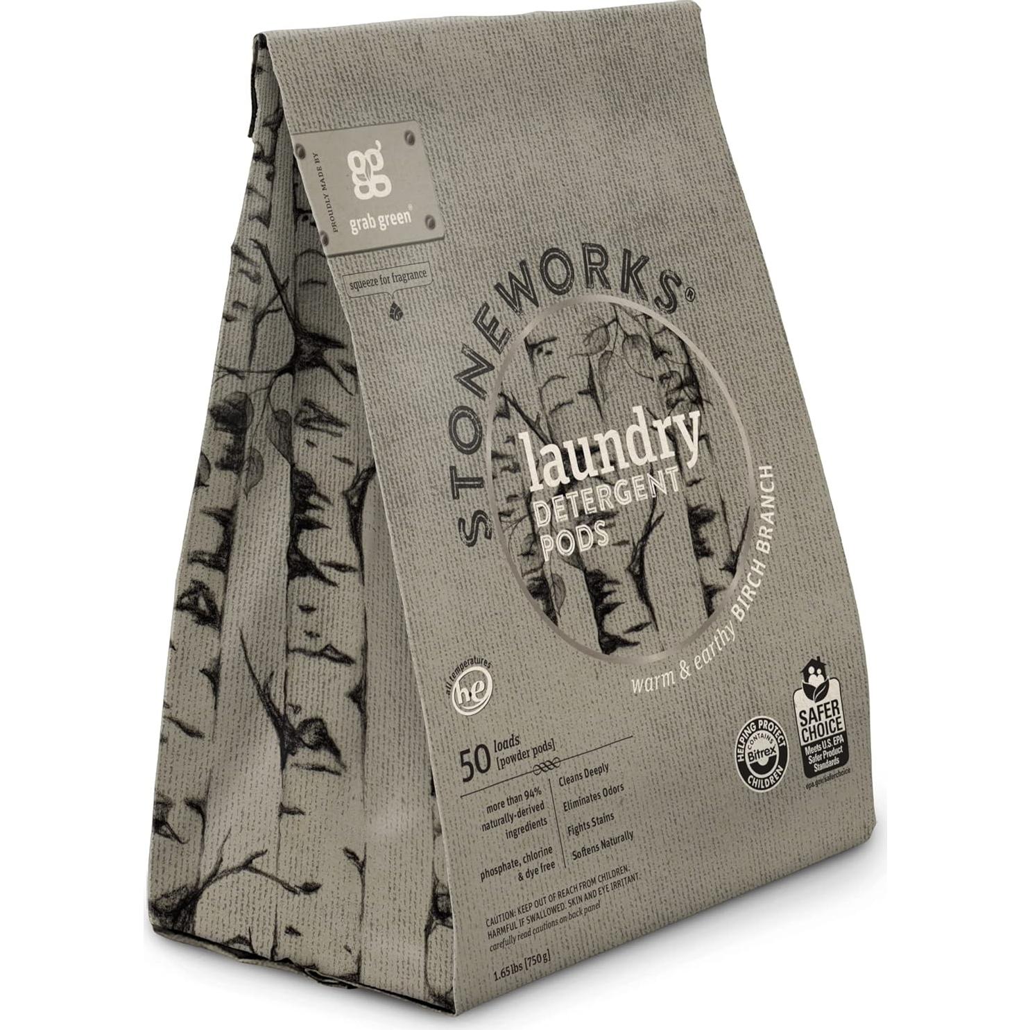 Cápsulas de Detergente para Ropa Grab Green 748g Rama de Abedul