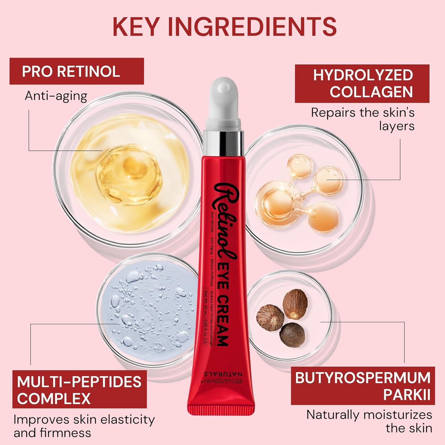 Crema para Ojos Anti-Envejecimiento EnaSkin 25.4 ml Retinol
