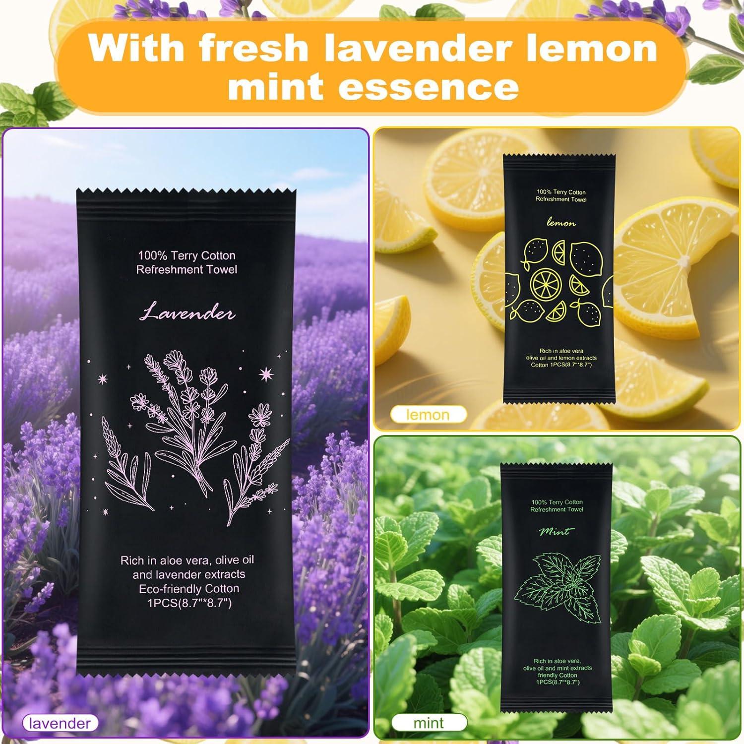 Toallas Húmedas de Algodón Twoworld - 60 Piezas Aromatizadas