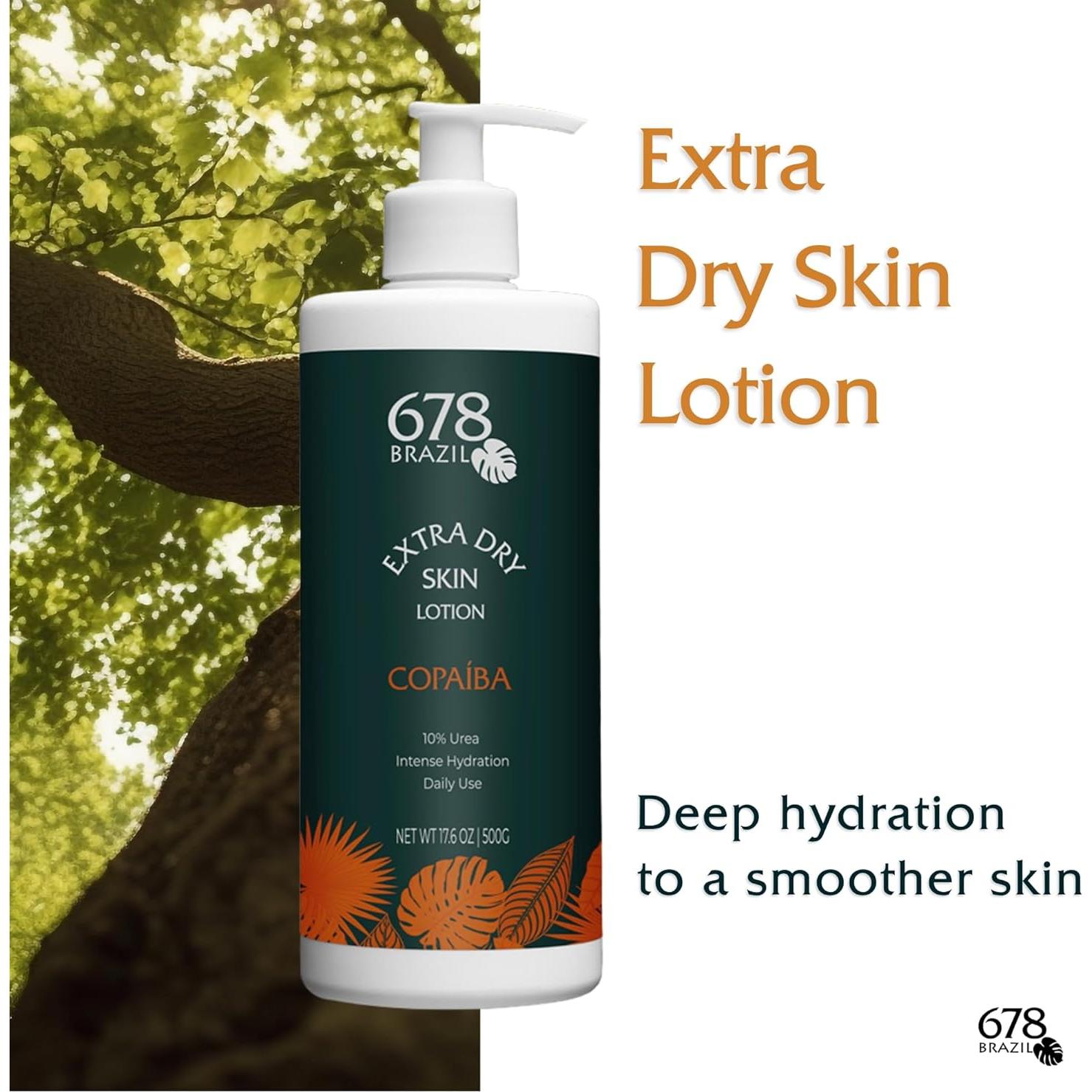 Loción Hidratante 678Brazil 500 ml - Piel Extra Seca - Copaiba