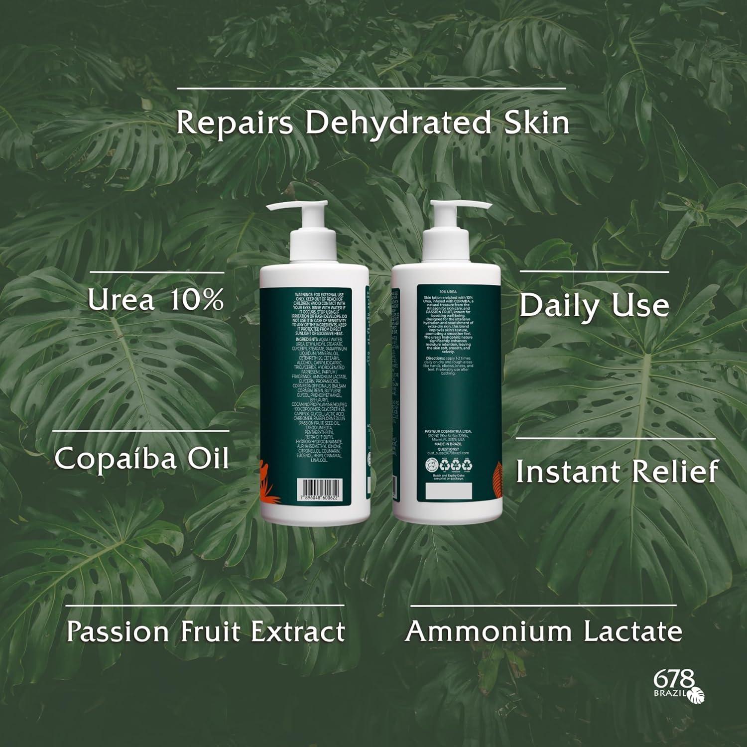Loción Hidratante 678Brazil 500 ml - Piel Extra Seca - Copaiba