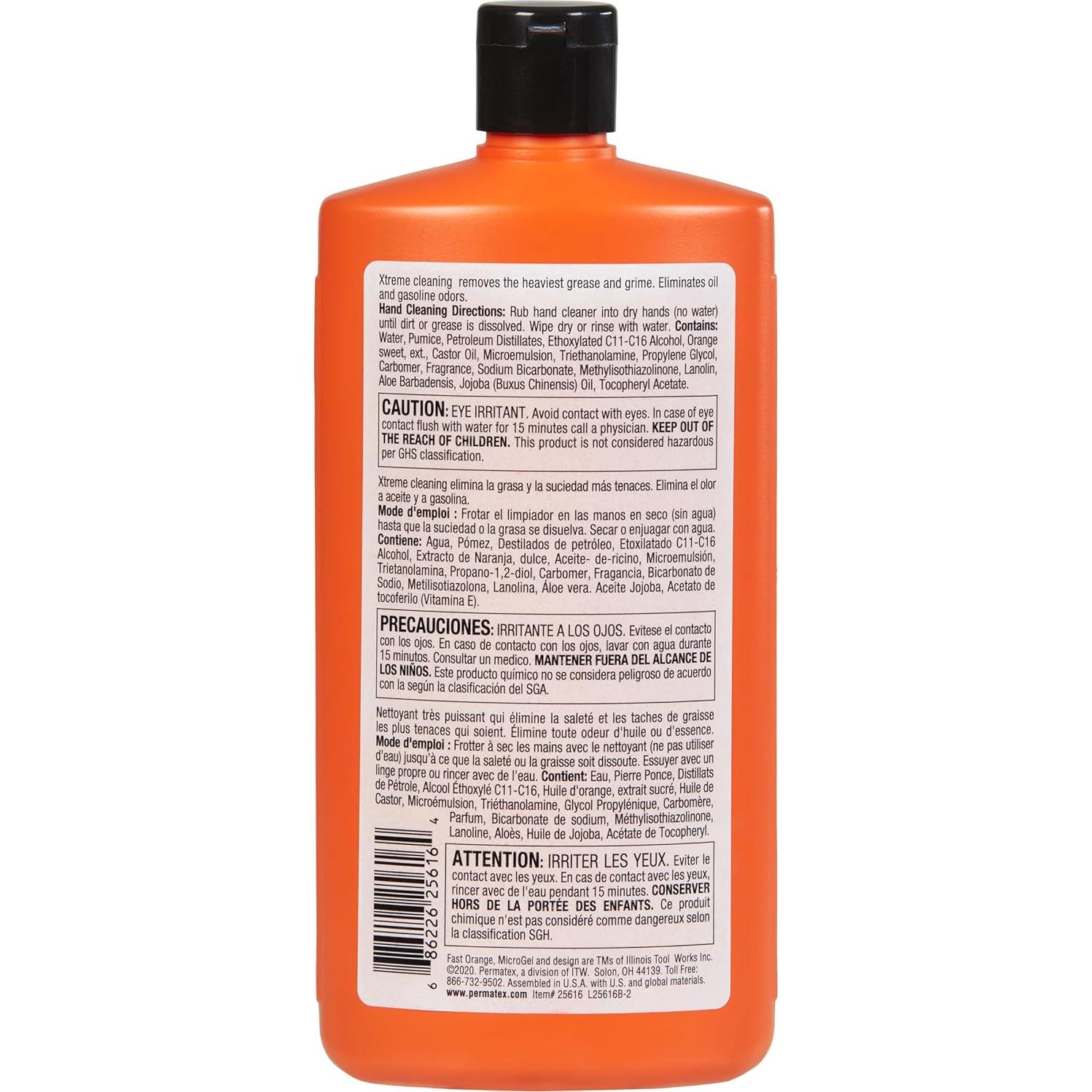 Limpiador de Manos Fast Orange 25616 Xtreme 443.6 ml