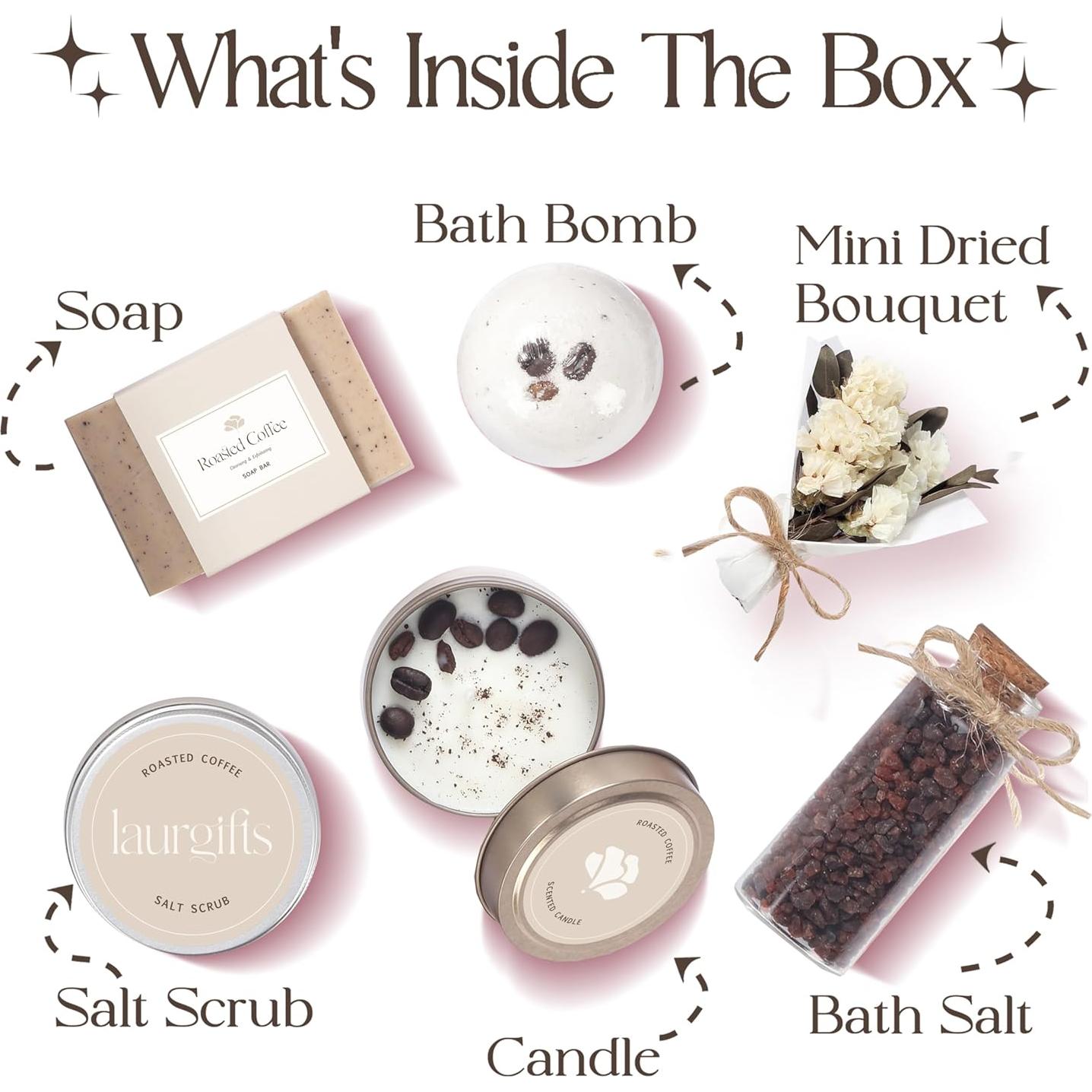 Caja de Spa de Café LaurGifts - Regalo Relax para Mujeres