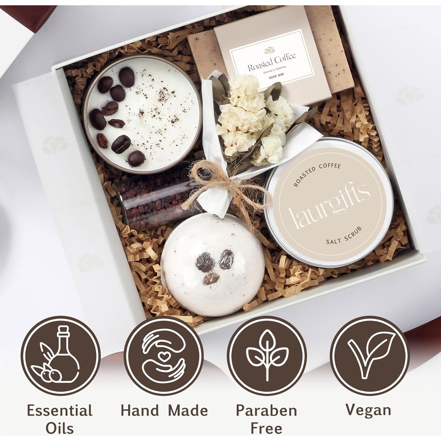 Caja de Spa de Café LaurGifts - Regalo Relax para Mujeres