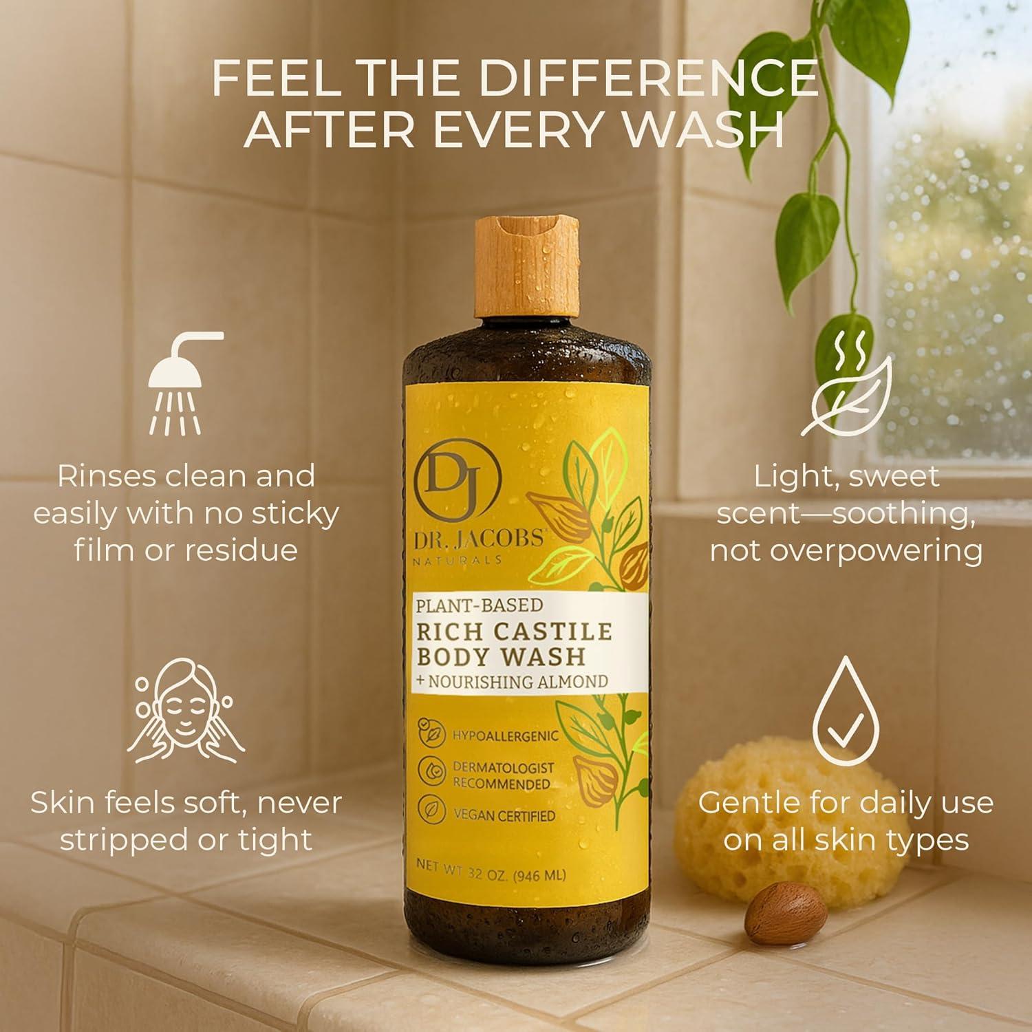 Jabón Corporal Natural Dr. Jacobs Almendra 907g - Hidratante