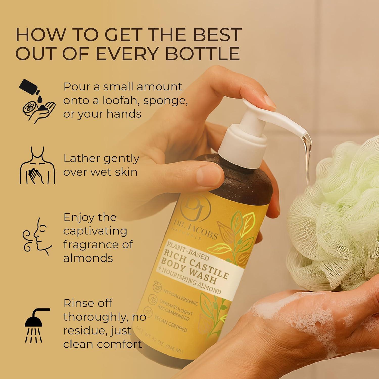 Jabón Corporal Natural Dr. Jacobs Almendra 907g - Hidratante