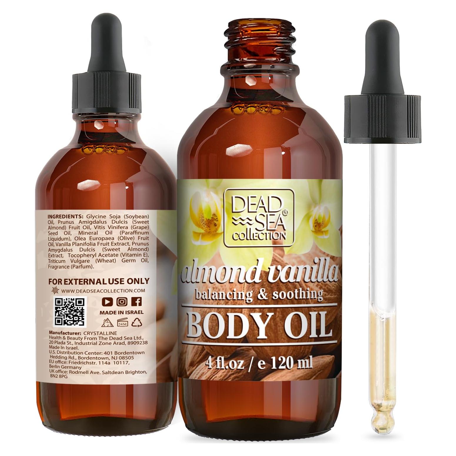 Aceite Corporal Hidratante Almendra y Vainilla 118.3 ml - Colección del Mar Muerto