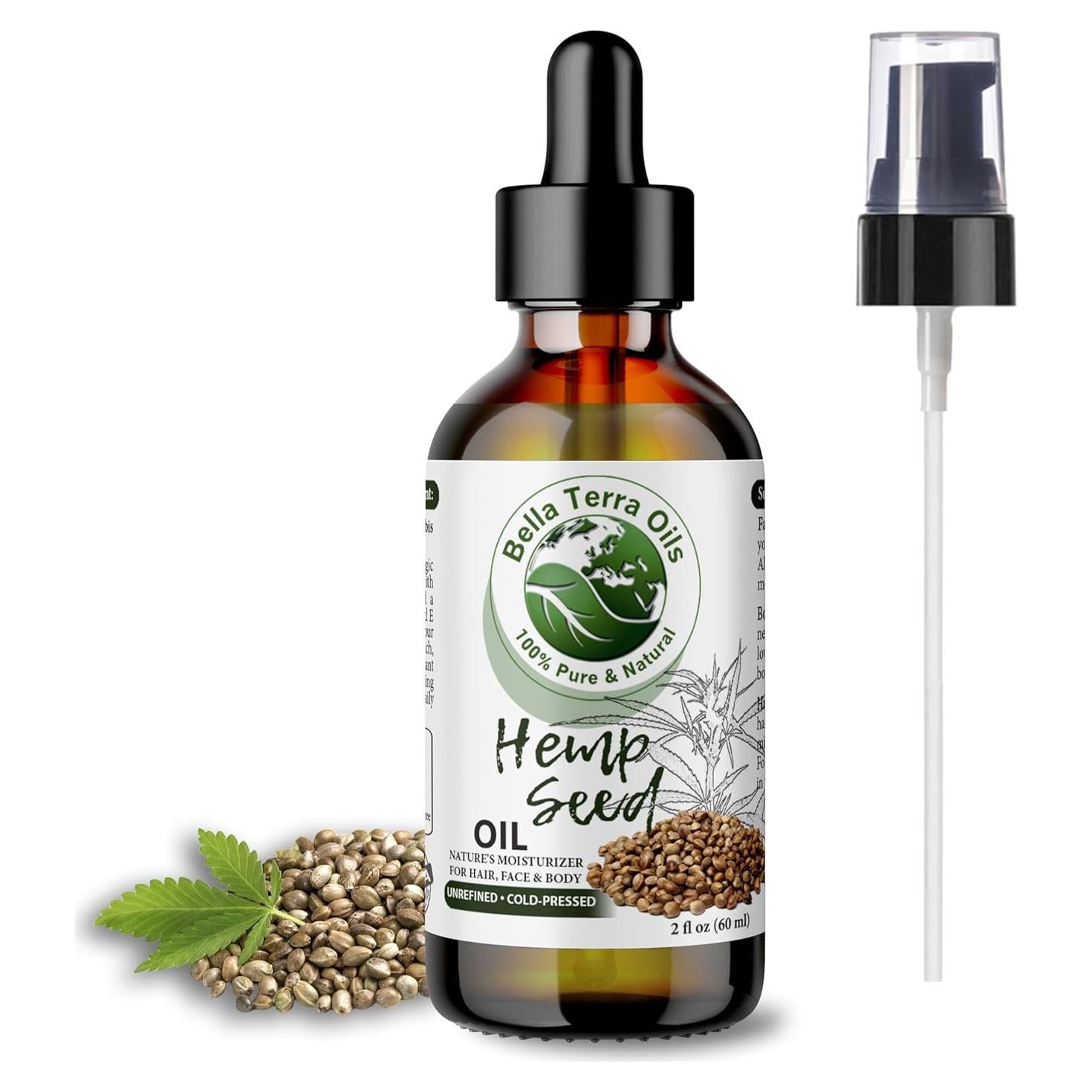 Aceite de Semilla de Cañamo Bella Terra 60ml - Nutrición Omega-6 y Omega-9