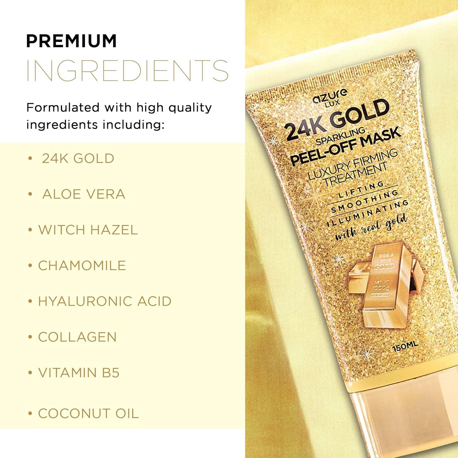 Máscara Facial Peel Off Oro 24K Just Solutions 150mL