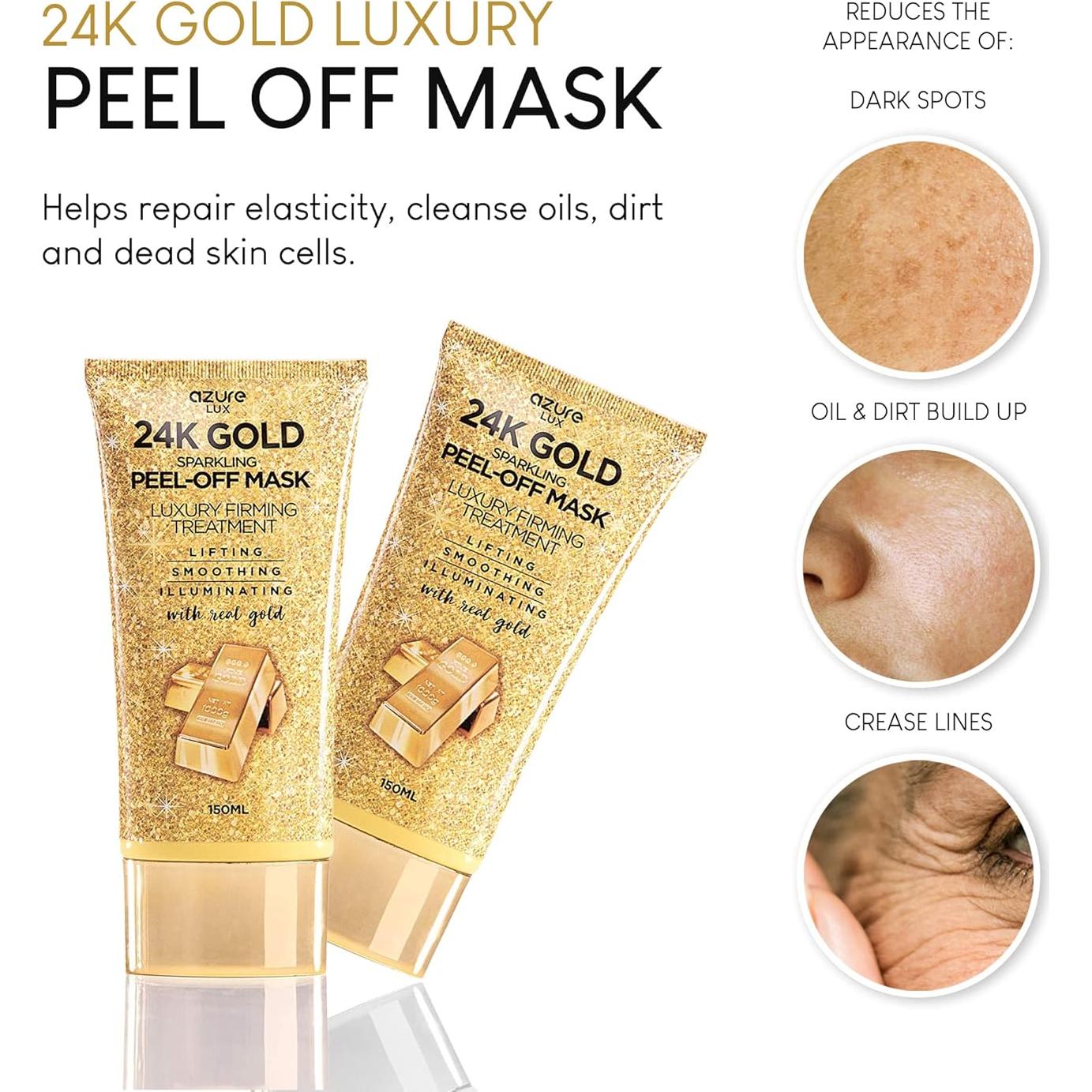 Máscara Facial Peel Off Oro 24K Just Solutions 150mL