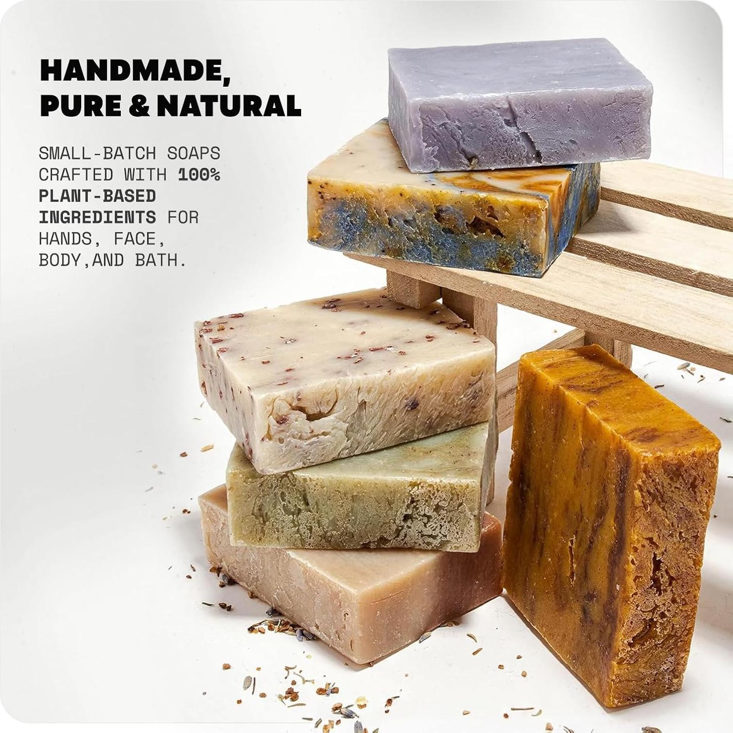 Jabón Natural en Barra Iron Lion - Paquete Asortido 6 Aromas