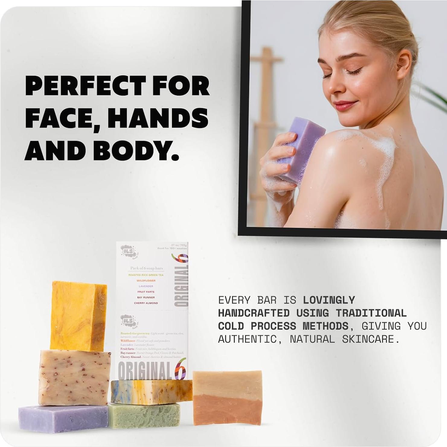 Jabón Natural en Barra Iron Lion - Paquete Asortido 6 Aromas