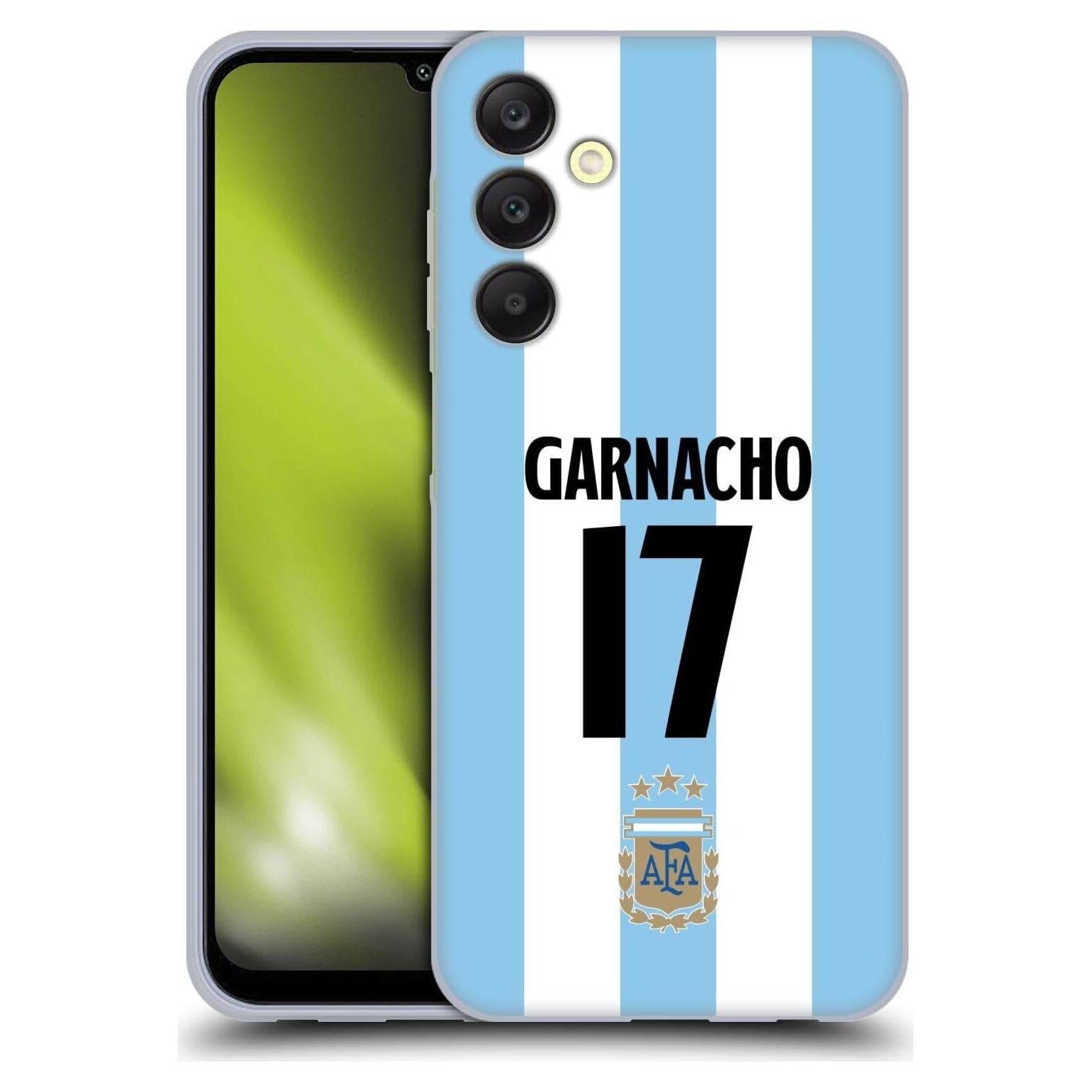 Funda de Gel Licenciada AFA Alejandro Garnacho para Samsung A25 5G
