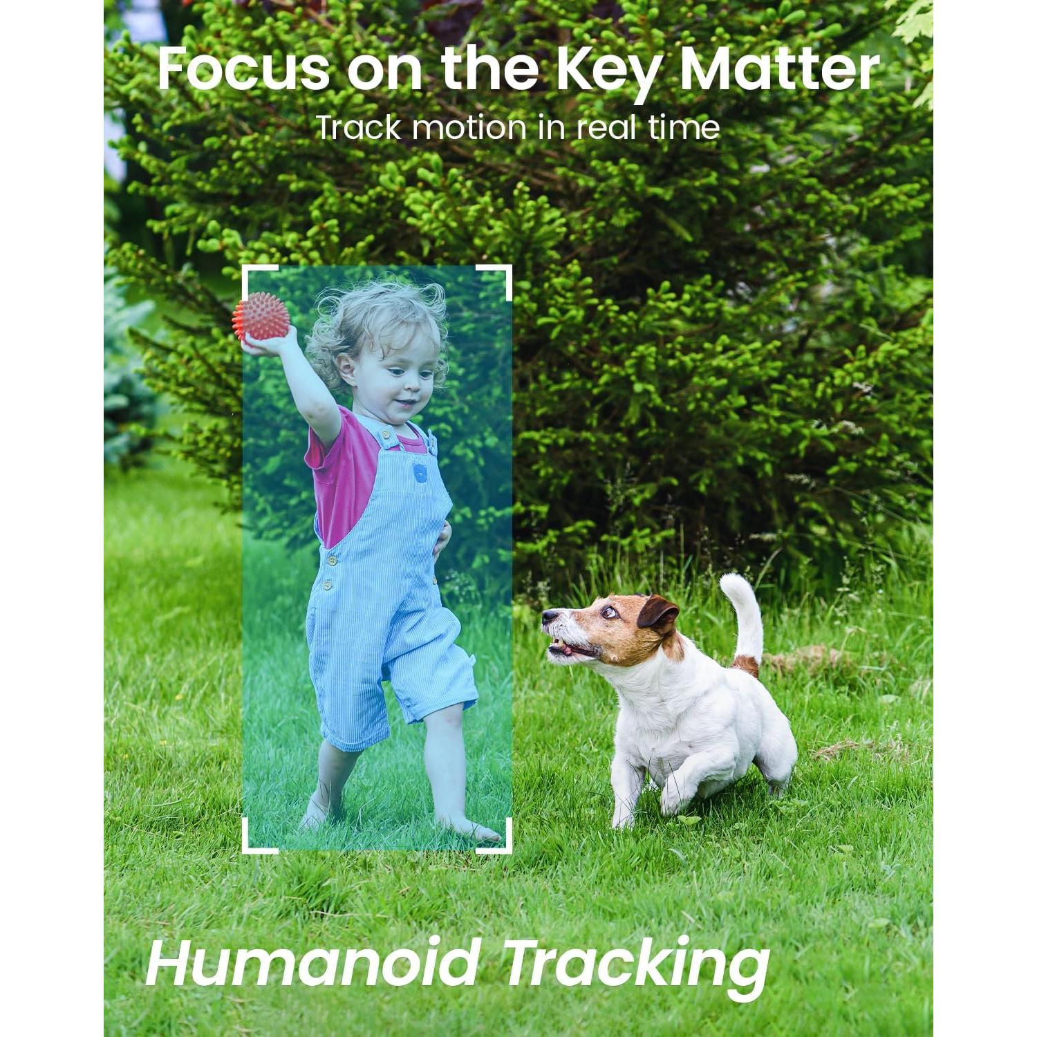 Cámara de Vigilancia WiFi DEKCO 2K Domo 360° Exterior