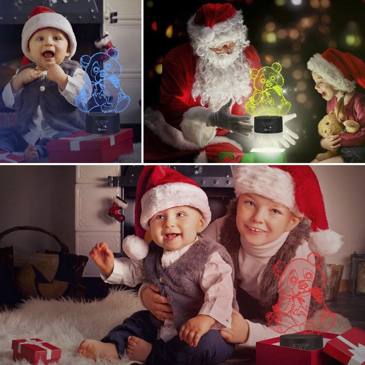 Lámpara de Ilusión 3D Panda Gigante Elstey LED Táctil 7 Colores