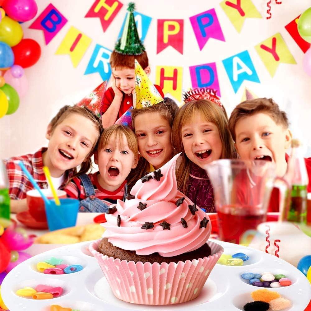 Paletas de Pintura de Plástico Hulameda - 12 Piezas para Niños