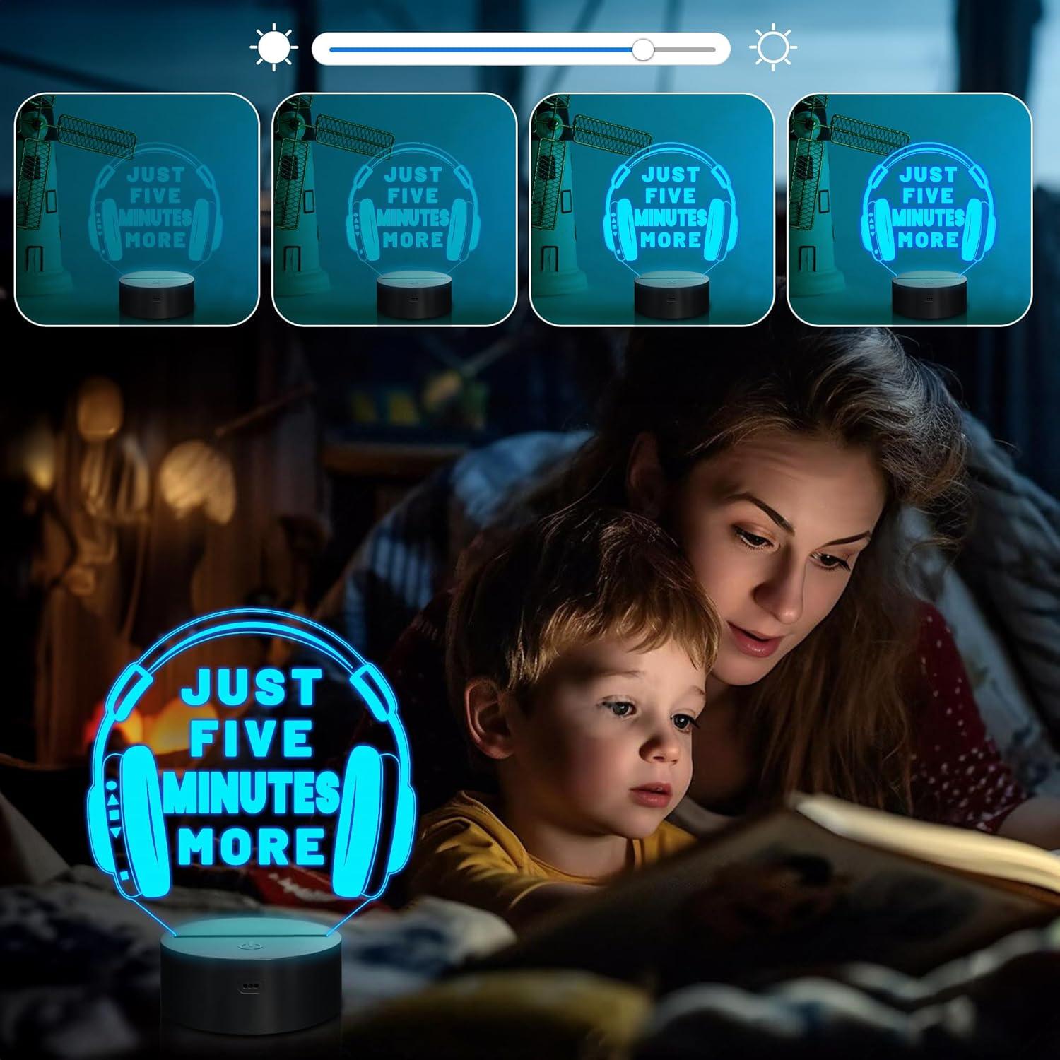 Lámpara Nocturna 3D Attivolife Juego 2 Control Remoto 16 Colores