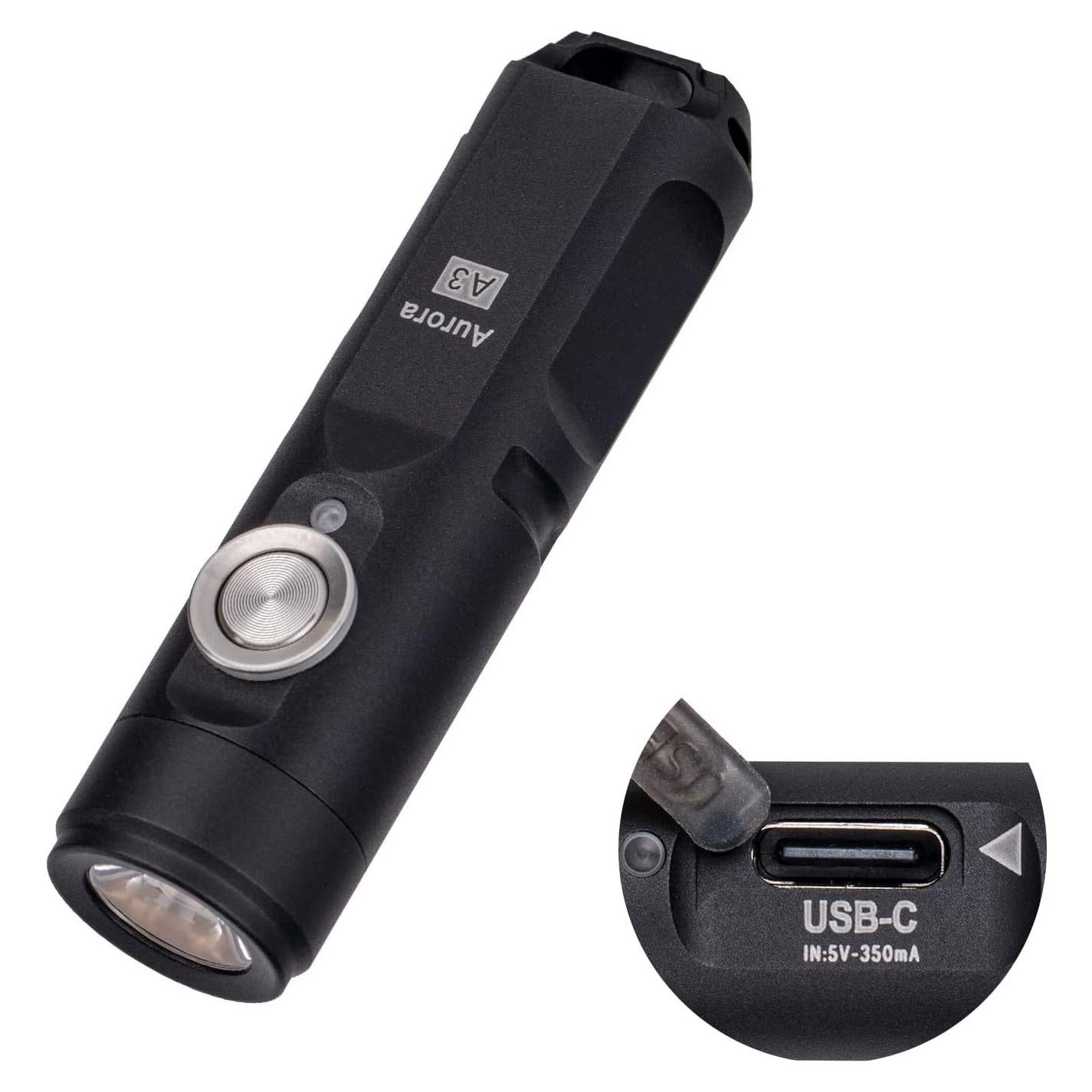 Linterna de Llavero RovyVon Aurora A3 650 Lúmenes USB Recargable